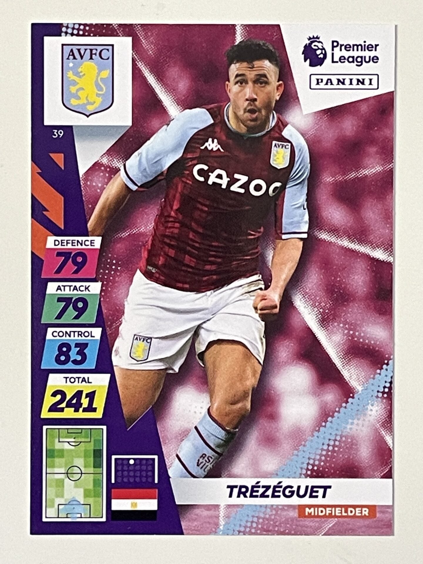 Trezeguet Aston Villa Base Panini Adrenalyn XL PLUS Premier League 2021 2022