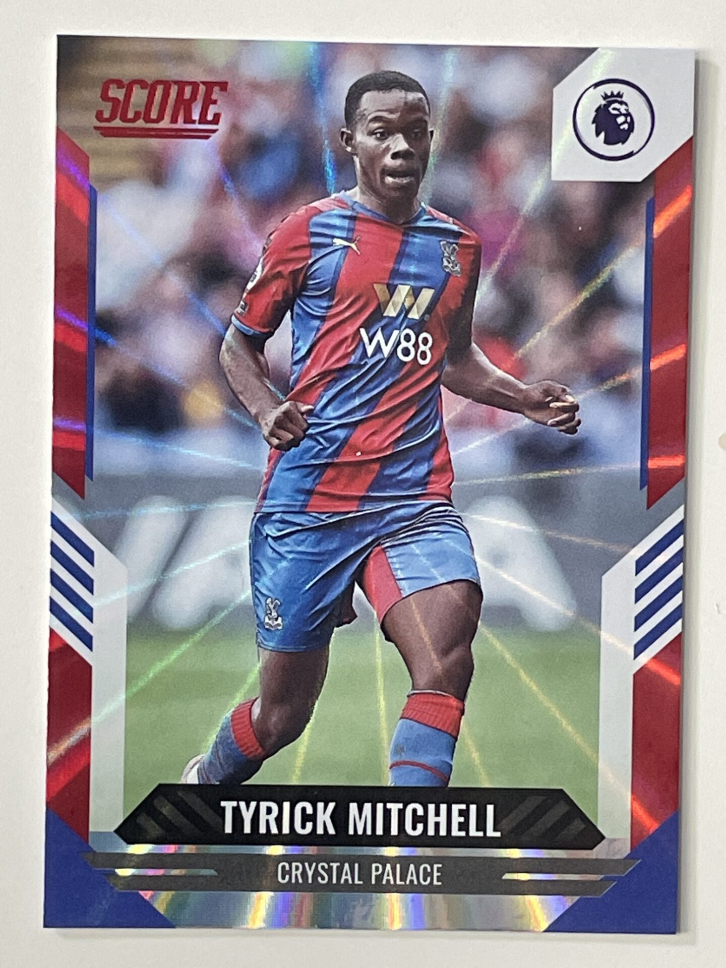 Tyrick Mitchell Crystal Palace Base Red Laser Parallel Panini Premier League Score 2021 2022