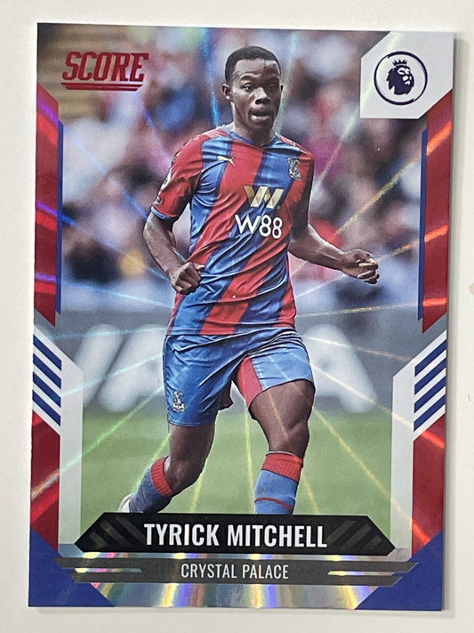 Tyrick Mitchell Crystal Palace Base Red Laser Parallel Panini Premier League Score 2021 2022