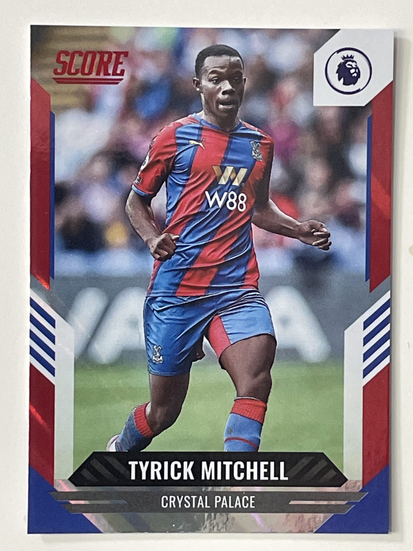 Tyrick Mitchell Crystal Palace Base Red Lava Parallel Panini Premier League Score 2021 2022