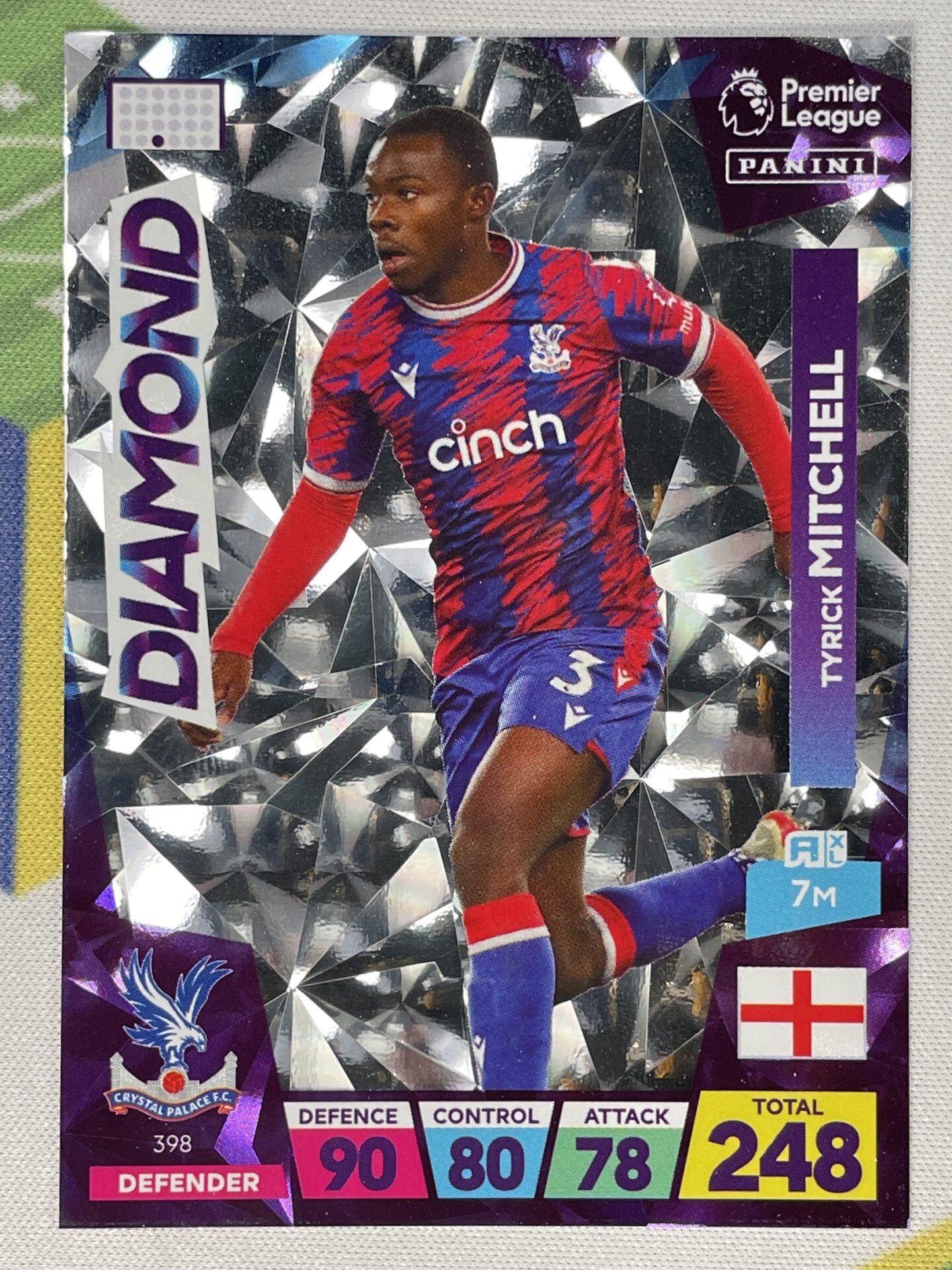 Tyrick Mitchell Crystal Palace Diamond Panini Premier League Adrenalyn XL 2023 Card