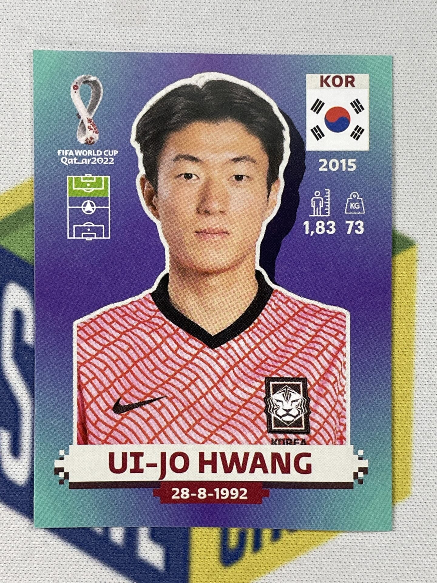 Ui-Jo Hwang Korea Republic Panini World Cup 2022 Qatar Stickers