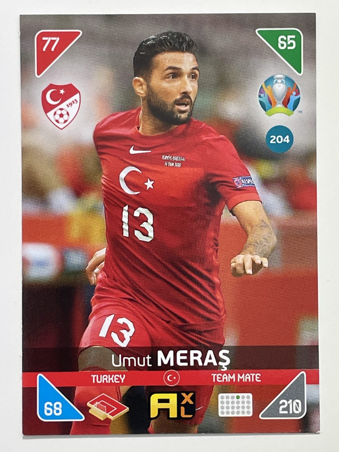 Umut Meras Team Mates (Turkey) Football Card &#8211; Euro 2020 Adrenalyn XL