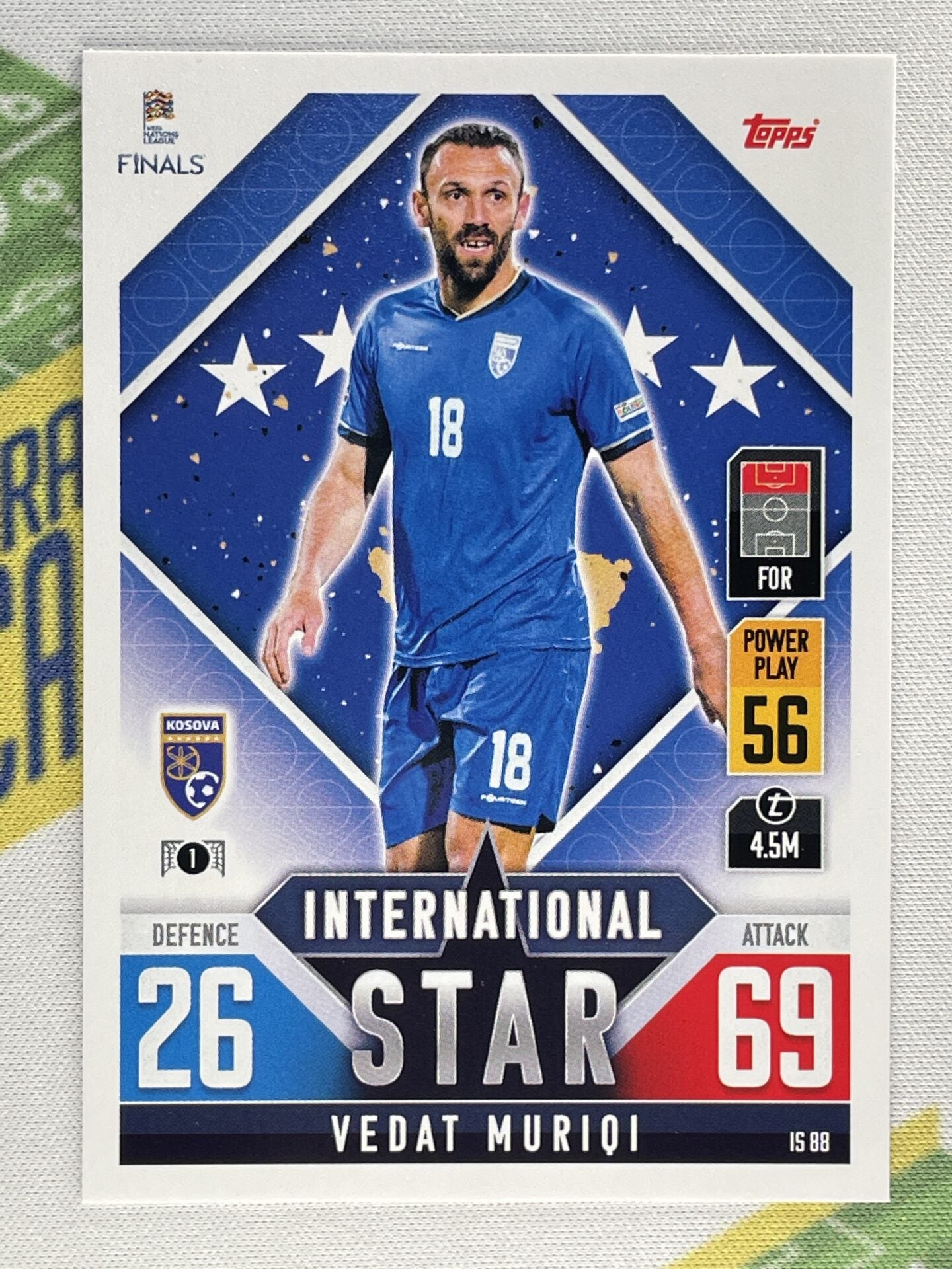 Vedat Muriqi Kosovo Topps Match Attax 101 Road to Nations League 2022 Card