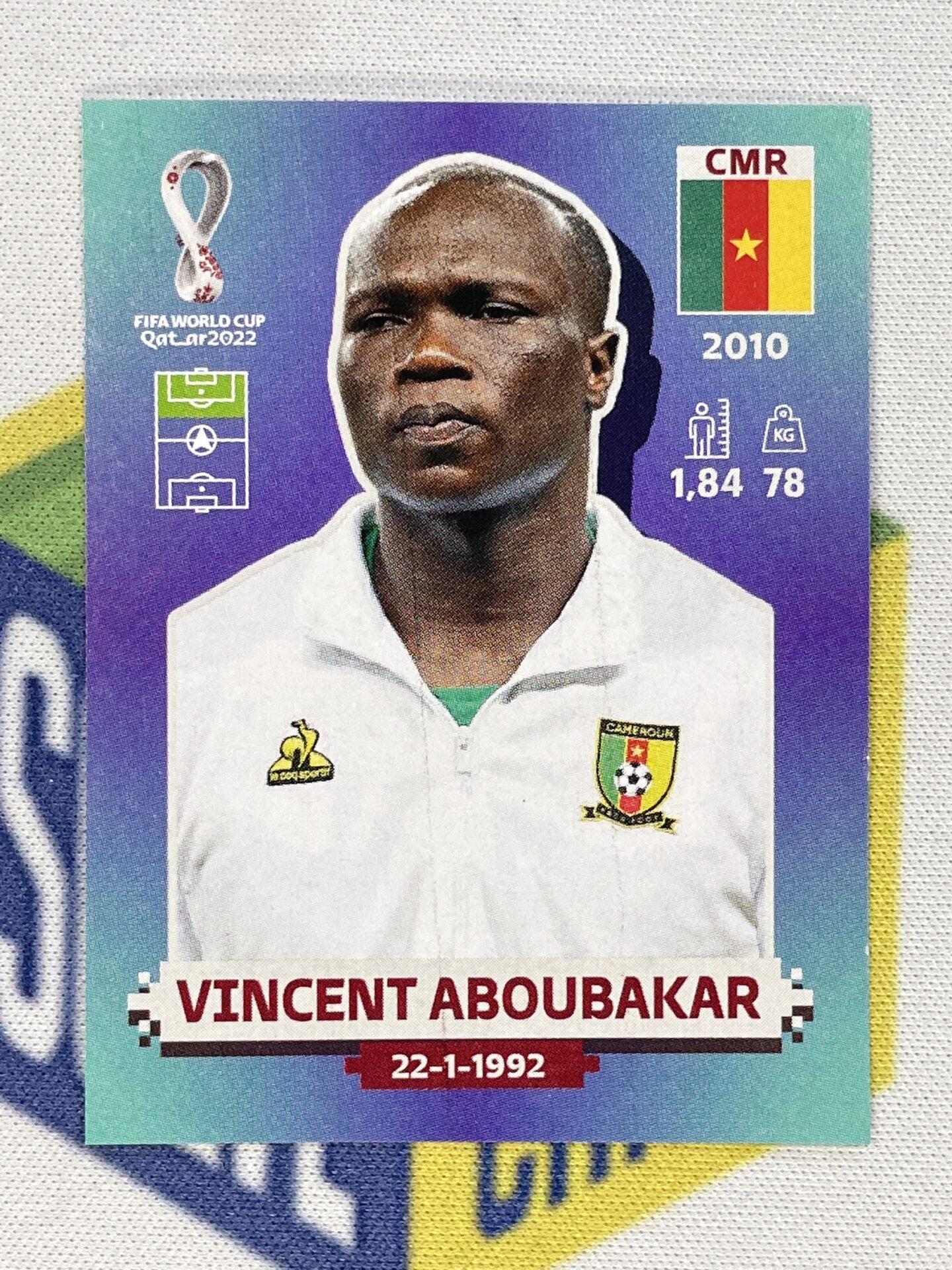 Vincent Aboubakar Cameroon Panini World Cup 2022 Qatar Stickers