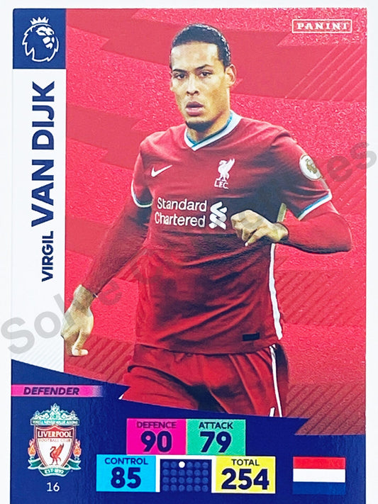 Virgil Van Dijk (Liverpool) Football Card &#8211; Premier League Adrenalyn XL 2020:21