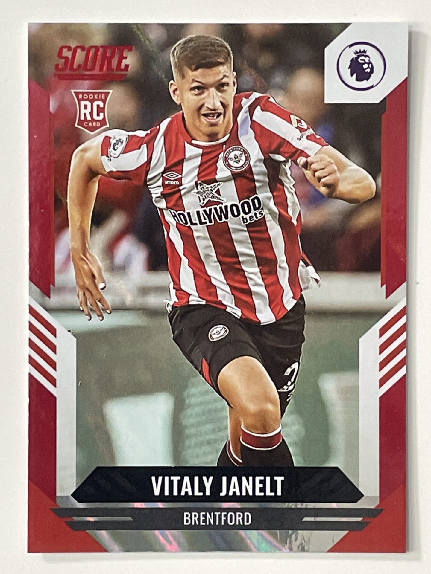 Vitaly Janelt Brentford Base Red Lava Parallel Panini Premier League Score 2021 2022