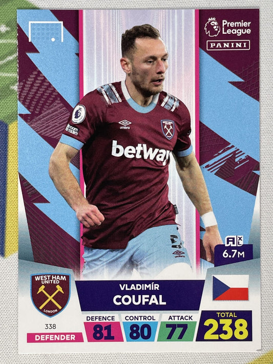 Vladimir Coufal West Ham Panini Premier League Adrenalyn XL 2023 Card