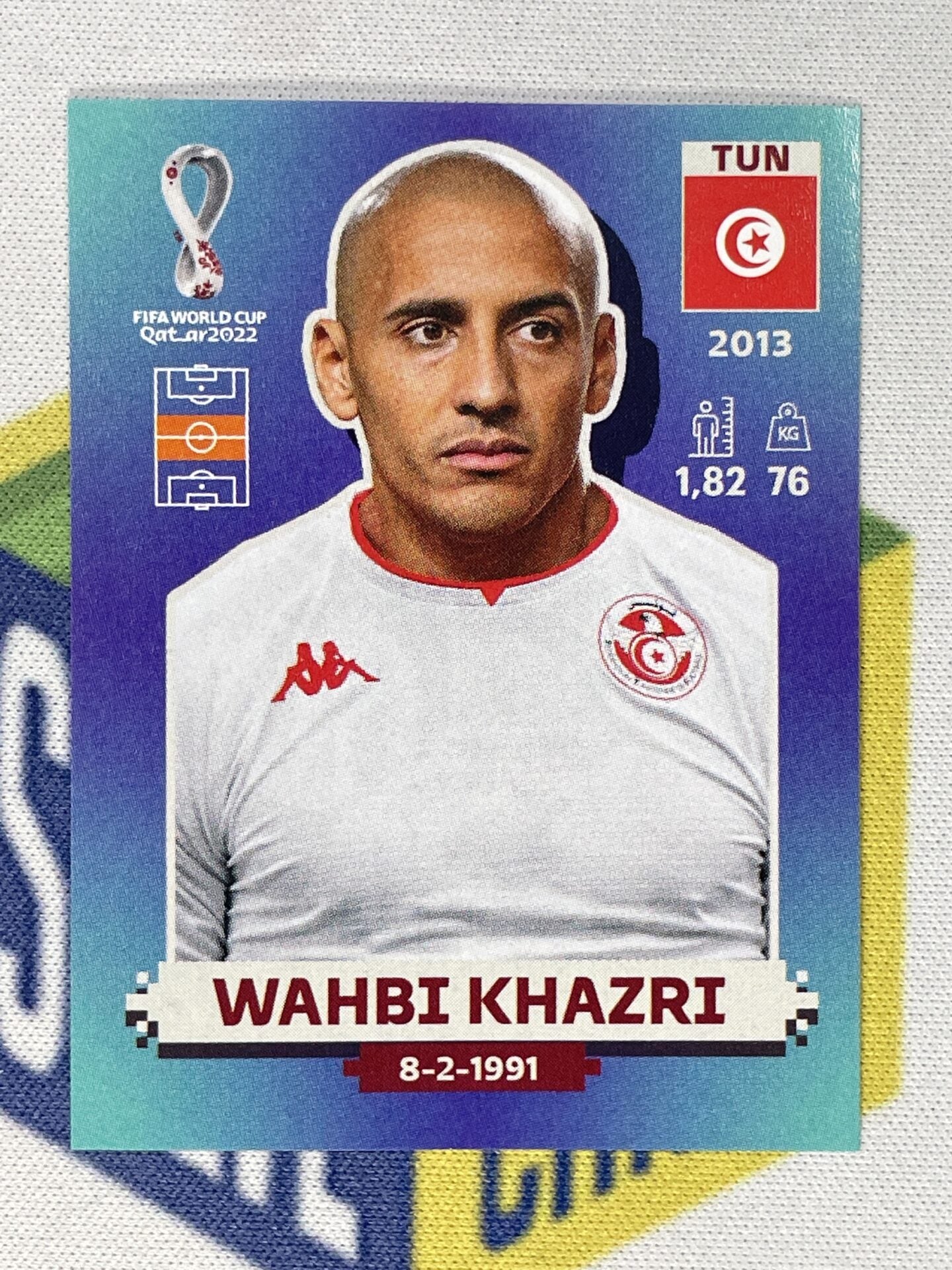 Wahbi Khazri Tunisia Panini World Cup 2022 Qatar Stickers