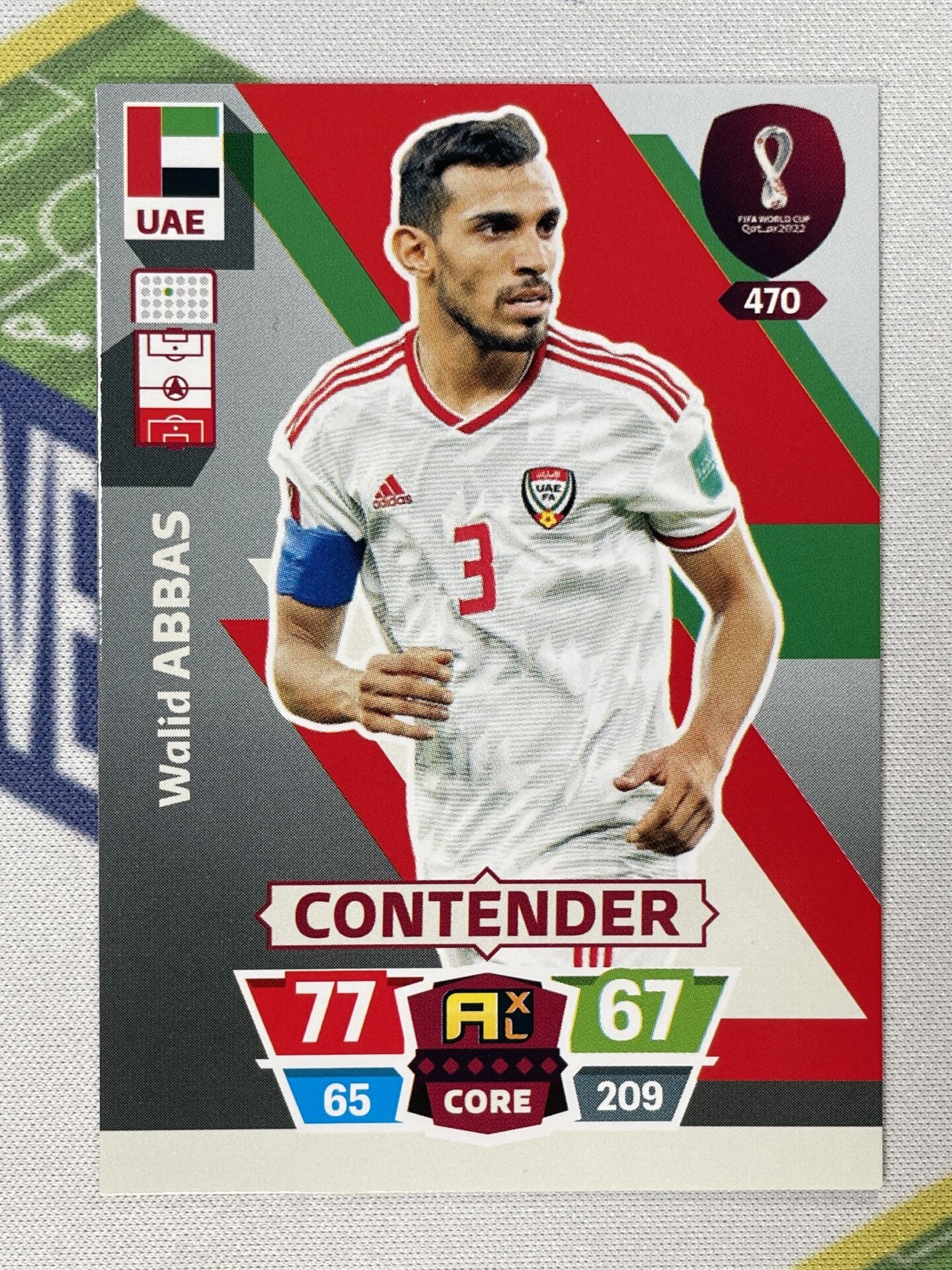 Walid Abbas UAE Panini World Cup 2022 Adrenalyn XL Card