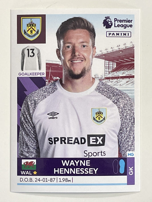 Wayne Hennessey Burnley Panini Premier League 2022 Football Sticker