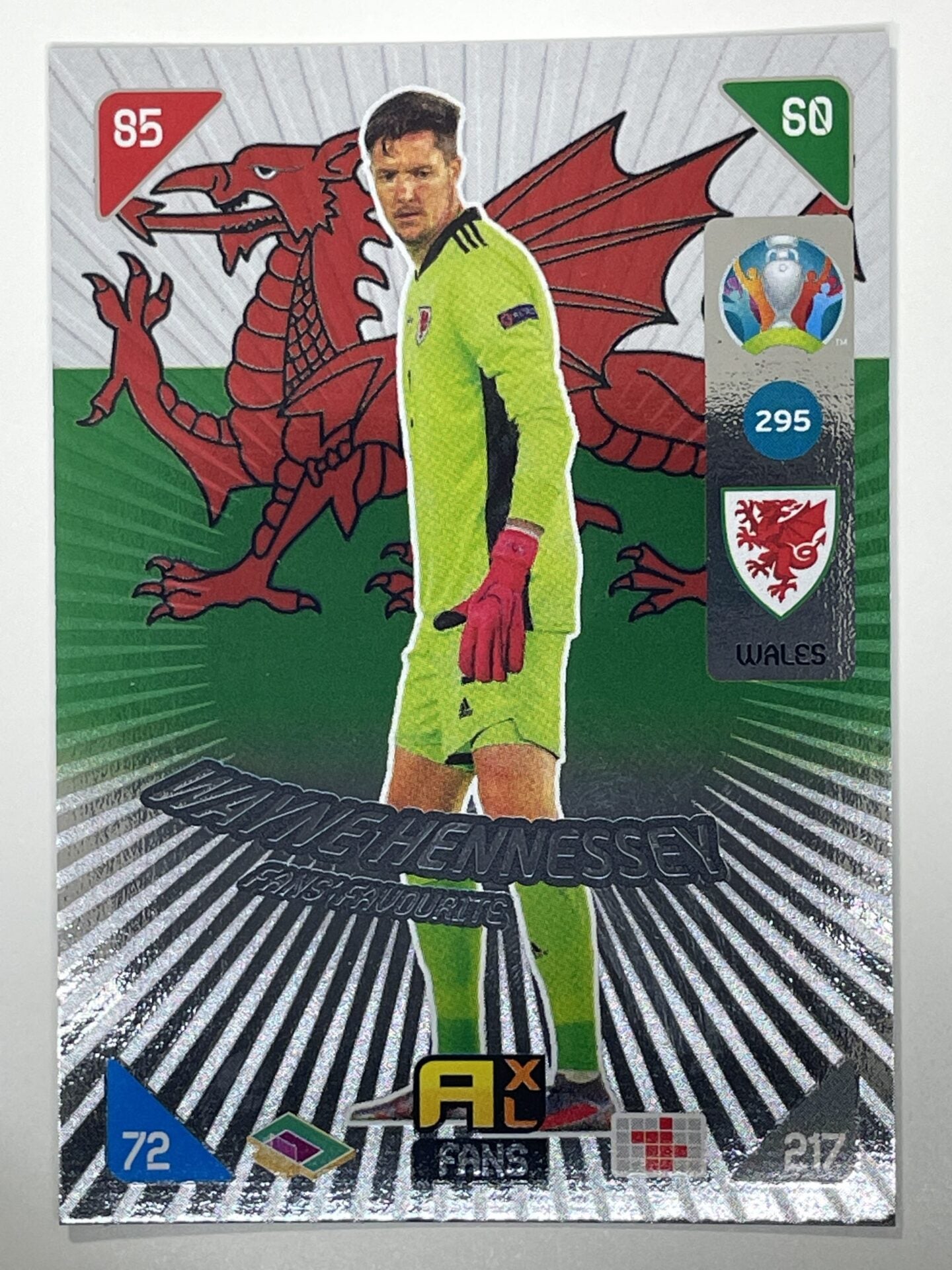 Wayne Hennessey Fans Favourites (Wales) Football Card &#8211; Euro 2020 Adrenalyn XL