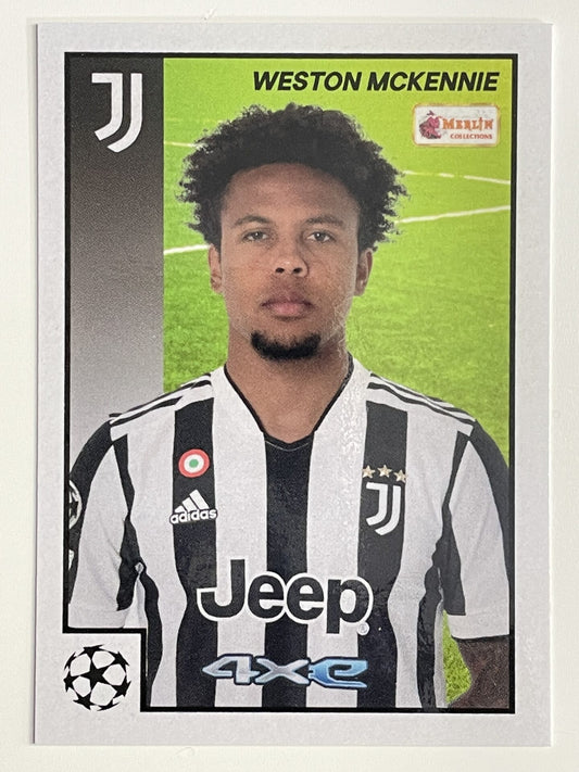 Weston McKennie Juventus Base Topps Merlin Heritage 97 UEFA Champions League Card