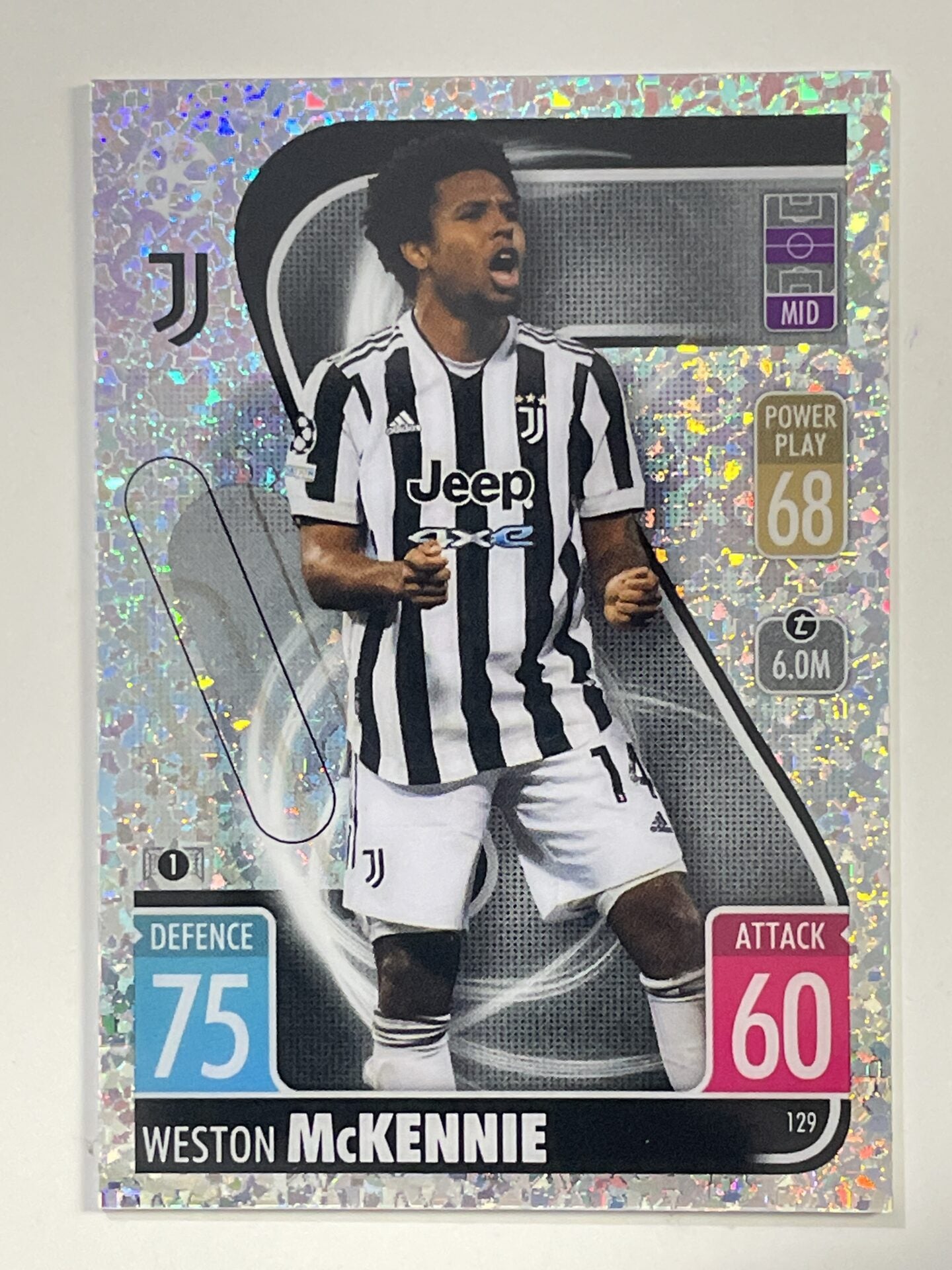 Weston McKennie Speckle Topps Match Attax Chrome 2021 2022