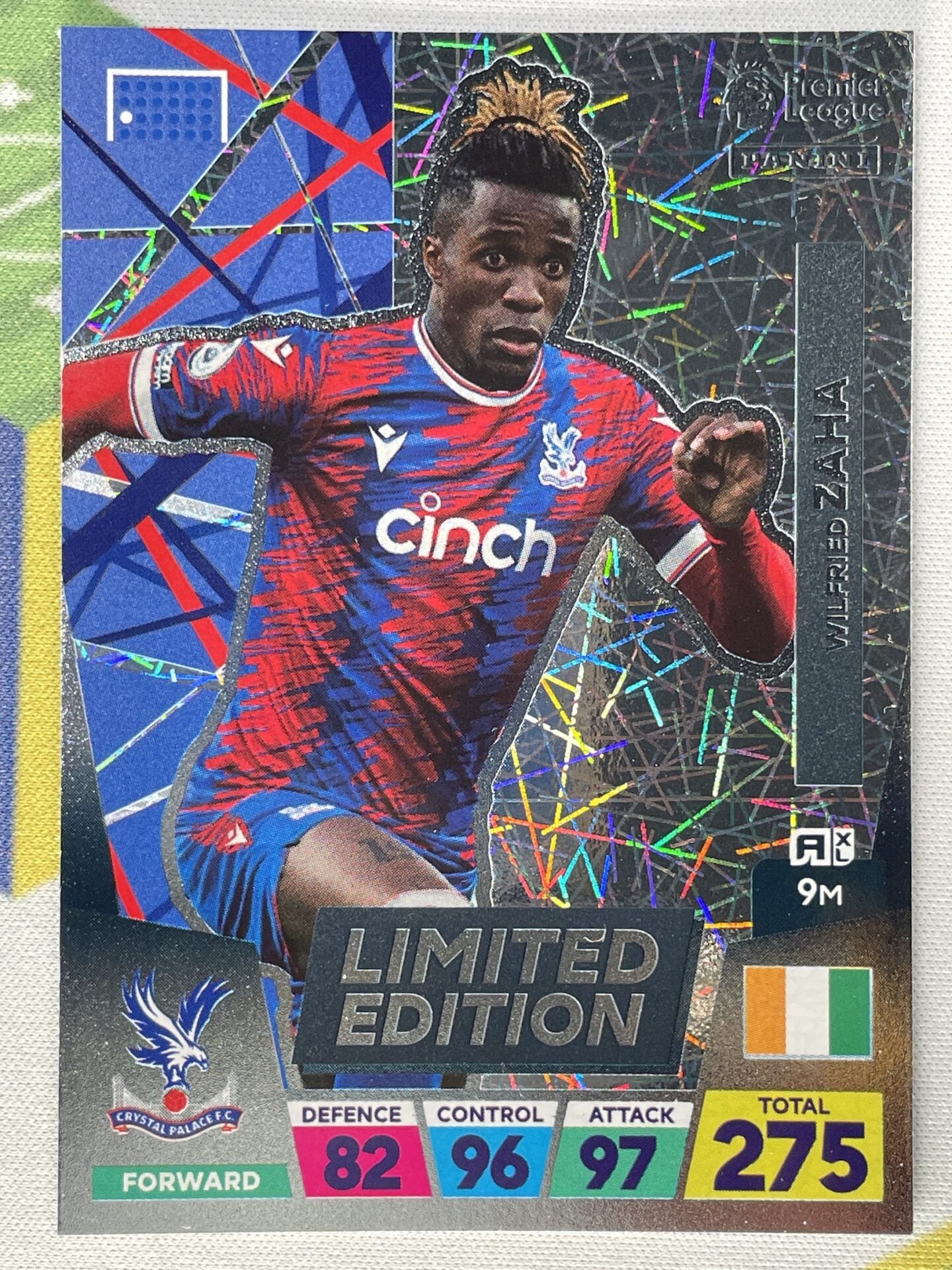 Wilfried Zaha Crystal Palace Limited Edition Panini Premier League Adrenalyn XL 2023 Card