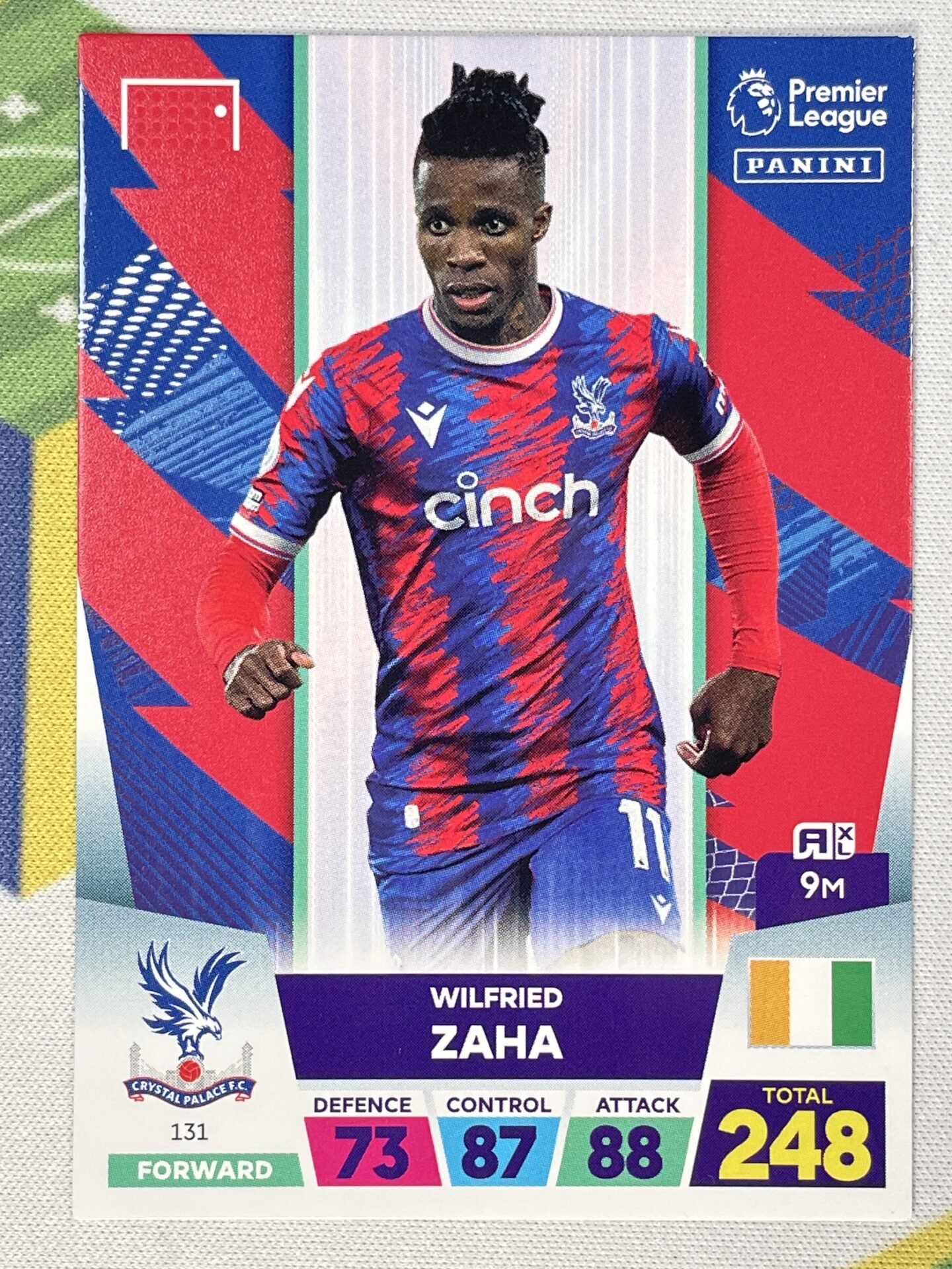 Wilfried Zaha Crystal Palace Panini Premier League Adrenalyn XL 2023 Card