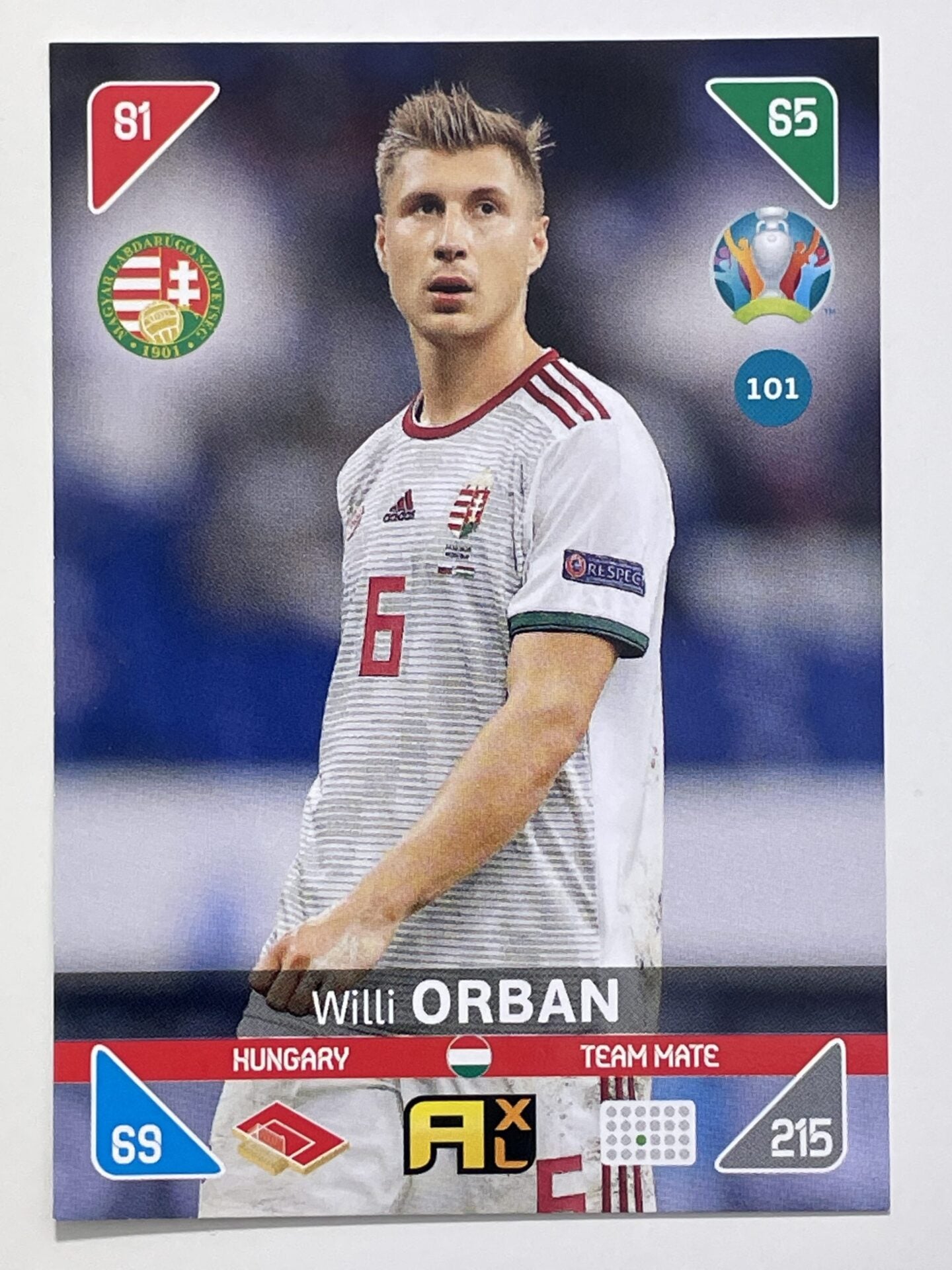 Willi Orban Team Mates (Hungary) Football Cards &#8211; Euro 2020 Adrenalyn XL