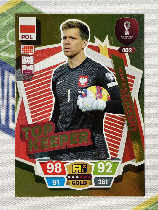 Wojciech Szczesny Poland Top Keeper Panini World Cup 2022 Adrenalyn XL Card