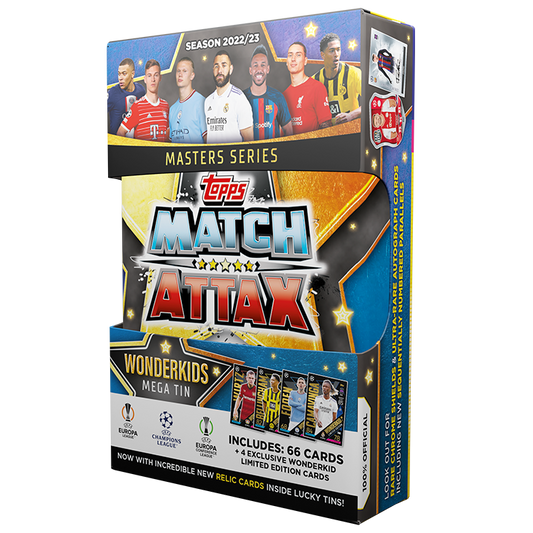 Wonderkids Mega Tin Topps Match Attax 2022 2023 Champions League