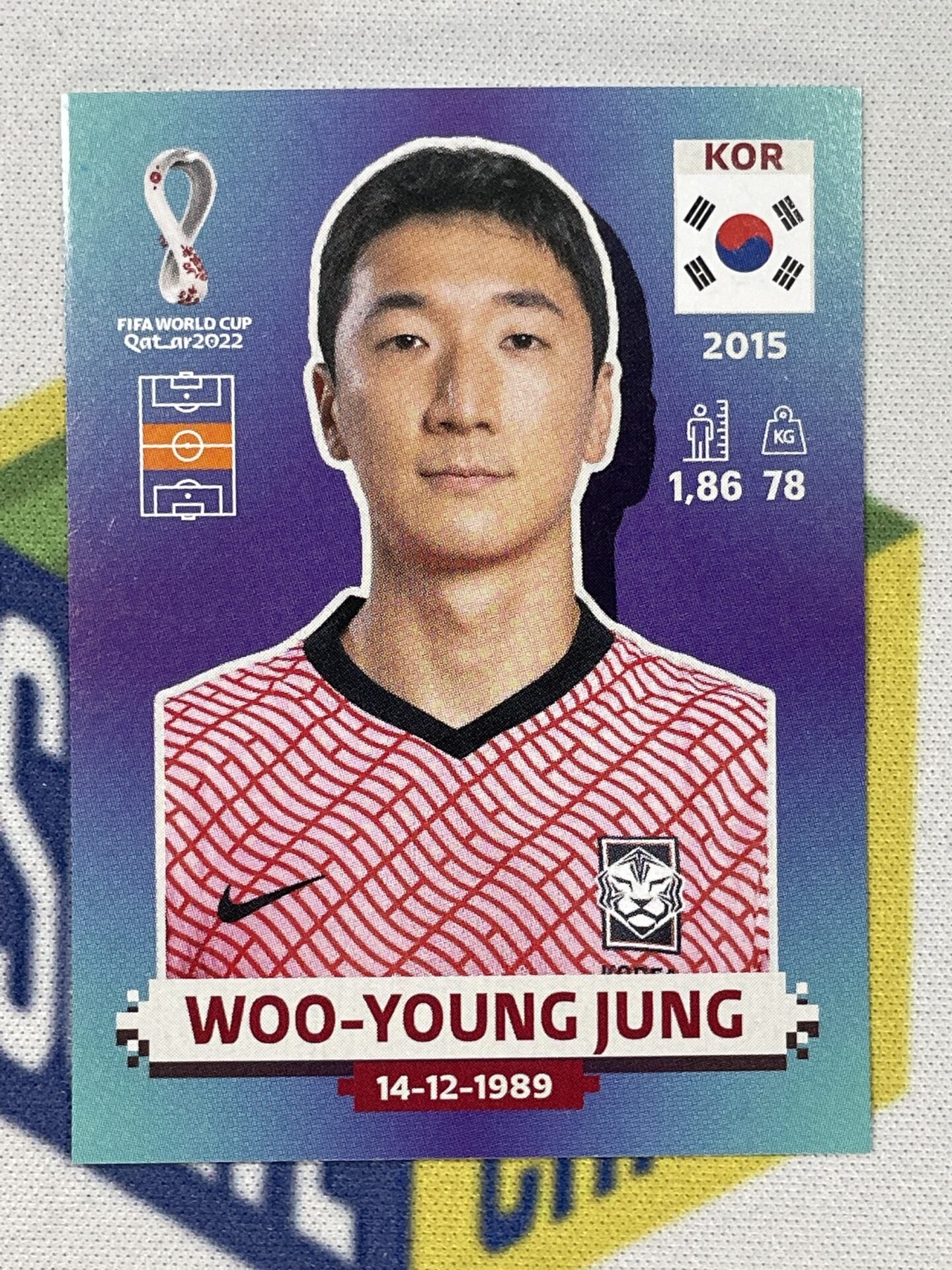 Woo-Young Jung Korea Republic Panini World Cup 2022 Qatar Stickers