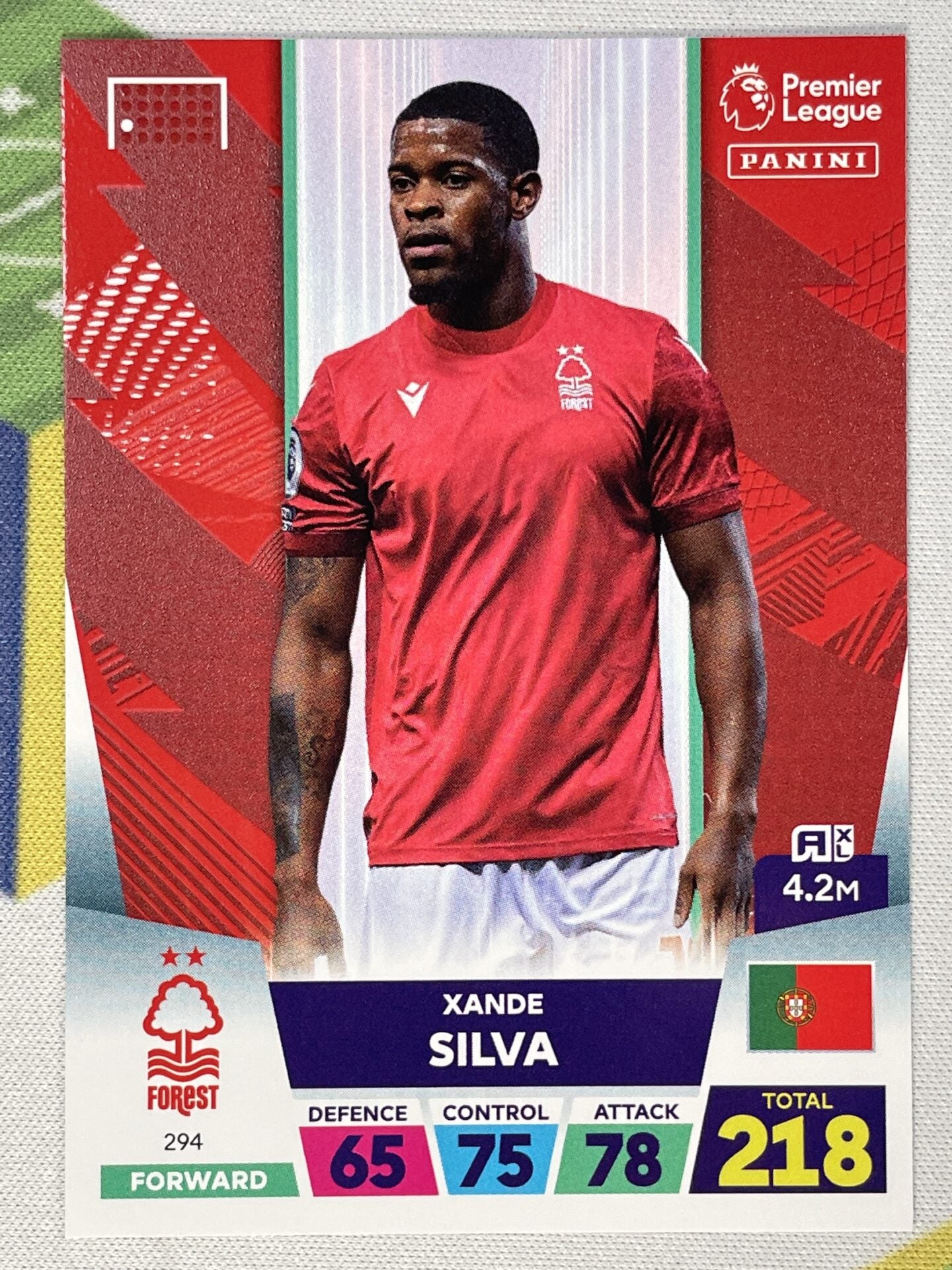 Xande Silva Nottingham Forest Panini Premier League Adrenalyn XL 2023 Card