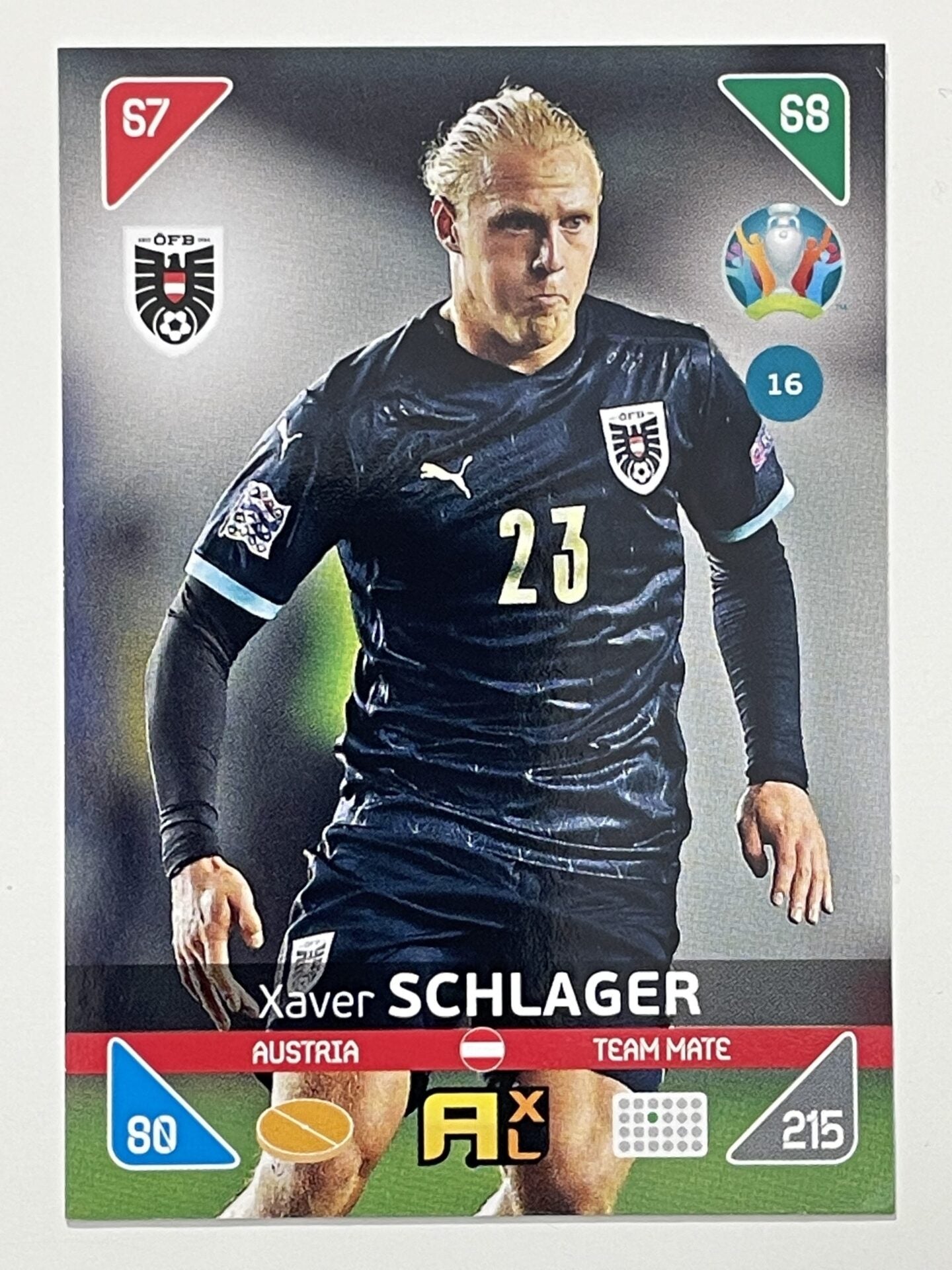 Xaver Schlager Team Mates (Austria) Football Card &#8211; Euro 2020 Adrenalyn XL