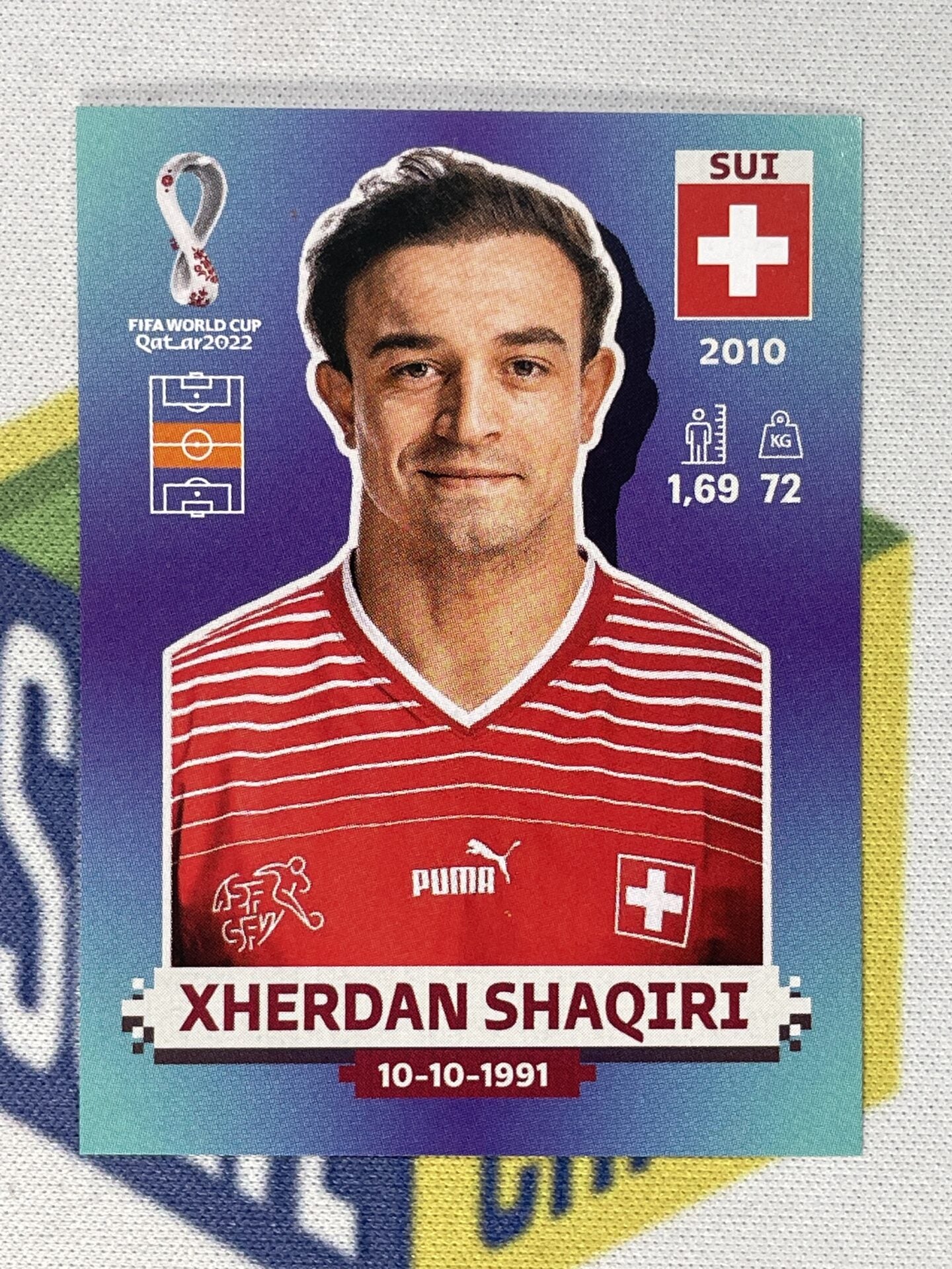 Xherdan Shaqiri Switzerland Panini World Cup 2022 Qatar Stickers