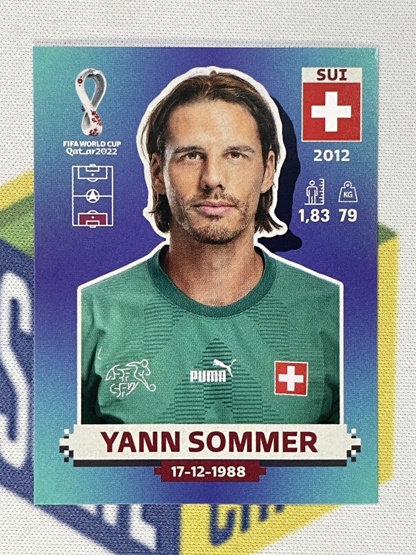 Yann Sommer Switzerland Panini World Cup 2022 Qatar Stickers