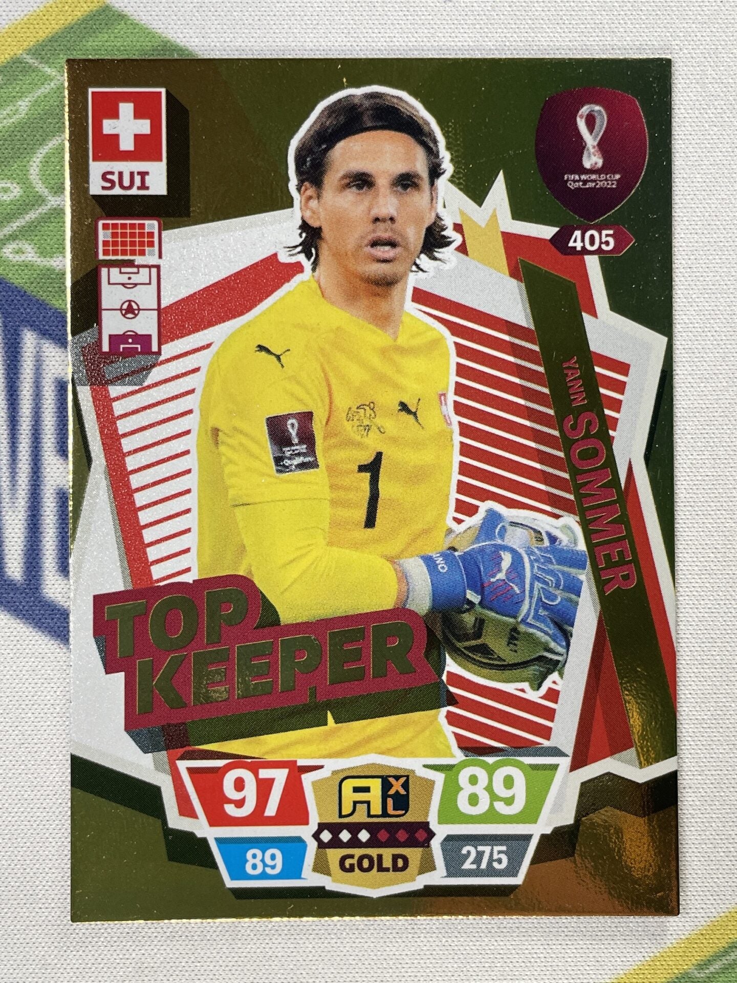 Yann Sommer Switzerland Top Keeper Panini World Cup 2022 Adrenalyn XL Card