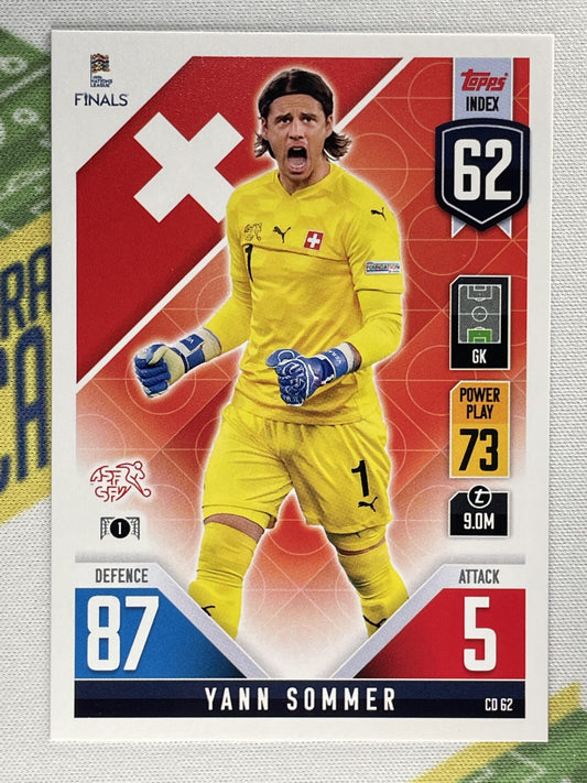 Yann Sommer Switzerland Topps Match Attax 101 Road to Nations League 2022 Card