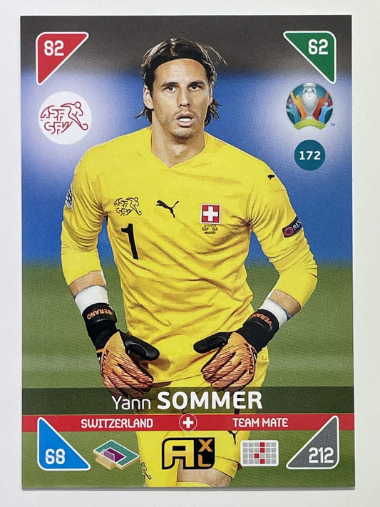 Yann Sommer Team Mates (Switzerland) Football Card &#8211; Euro 2020 Adrenalyn XL