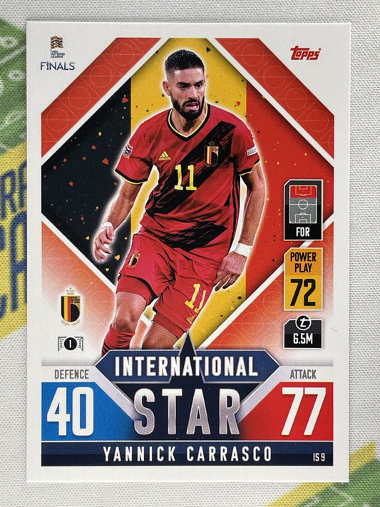 Yannick Carrasco Belgium Topps Match Attax 101 Road to Nations League 2022 Card