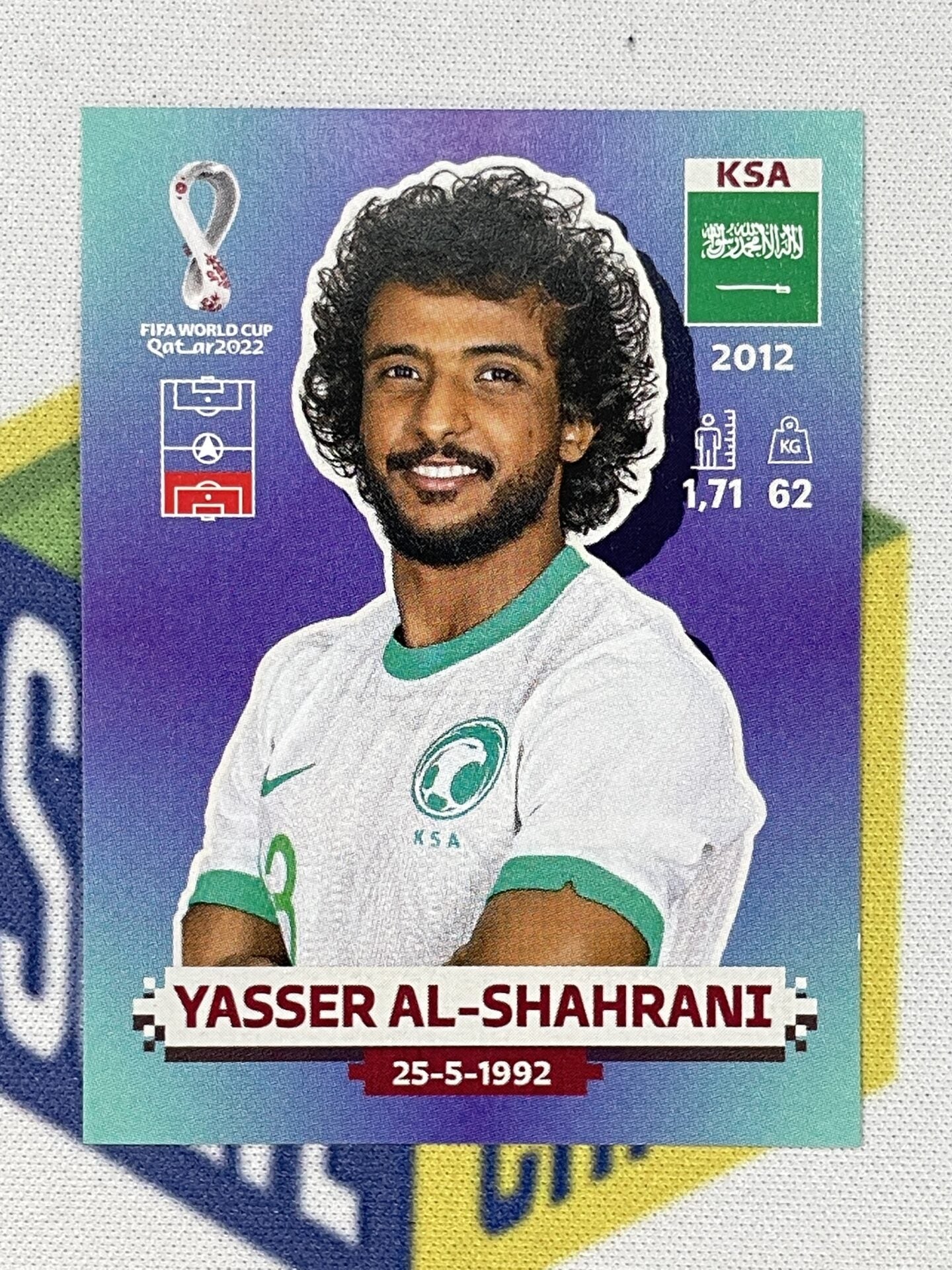 Yasser Al-Shahrani Saudi Arabia Panini World Cup 2022 Qatar Stickers