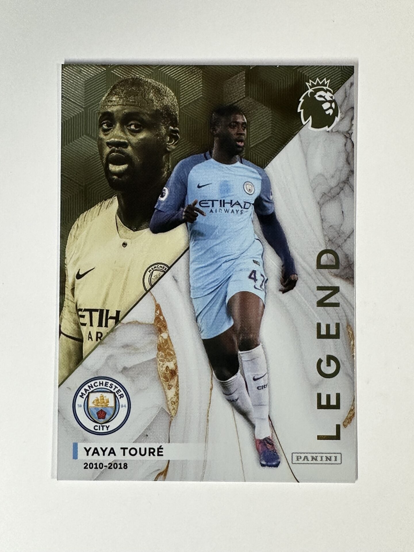 Yaya Toure Manchester City Legend Limited Edition Panini Premier League Adrenalyn XL 2024 Card