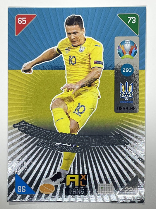 Yevhen Konoplyanka Fans Favourties (Ukraine) Football Card &#8211; Euro 2020 Adrenalyn XL