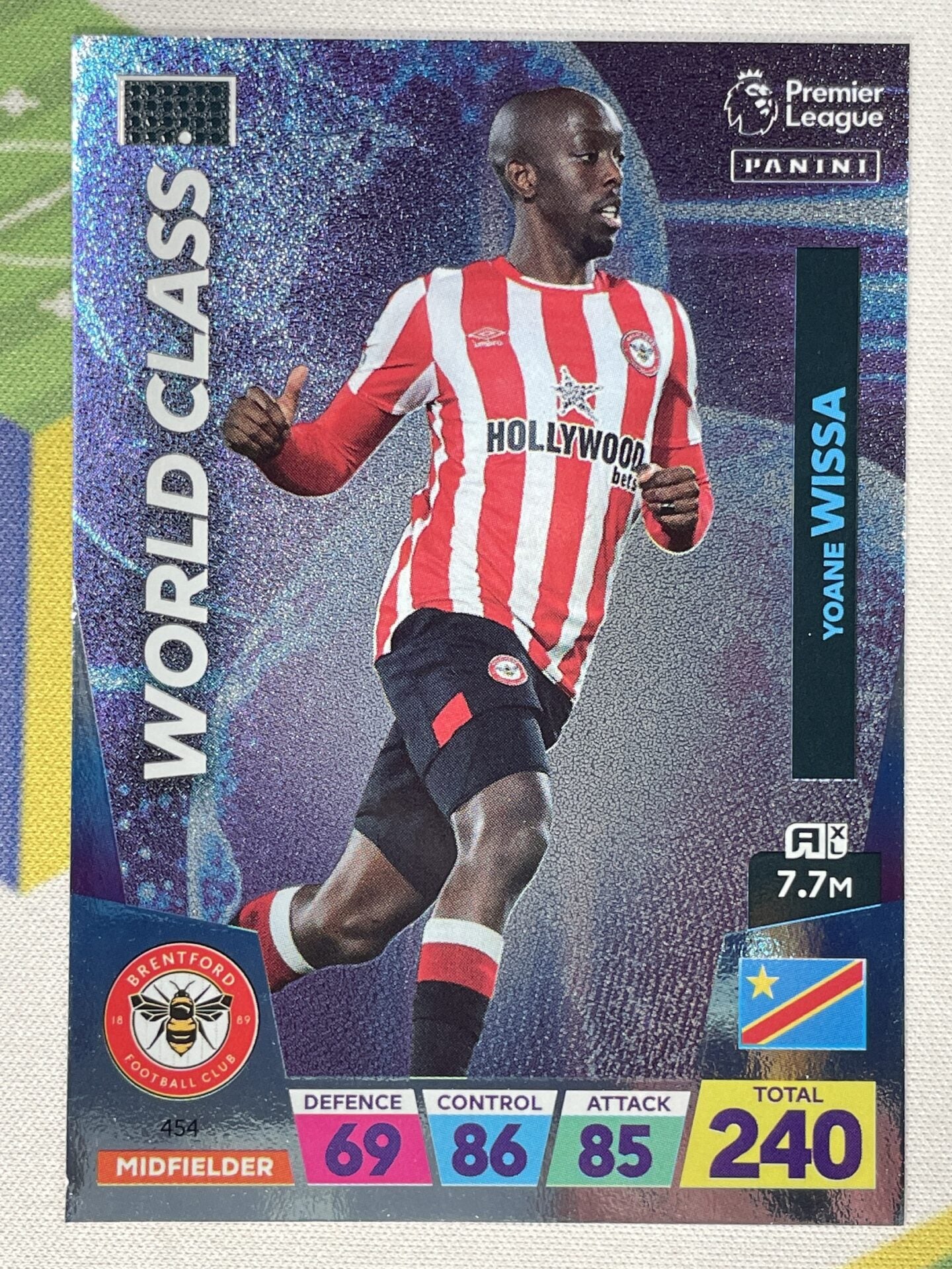 Yoane Wissa Brentford World Class Panini Premier League Adrenalyn XL 2023 Card