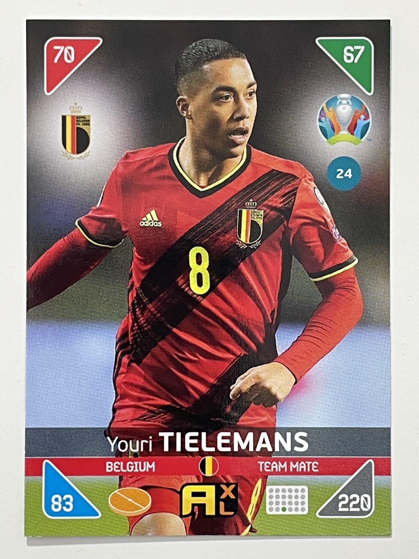 Youri Tielemans Team Mates (Belgium) Football Card &#8211; Euro 2020 Adrenalyn XL