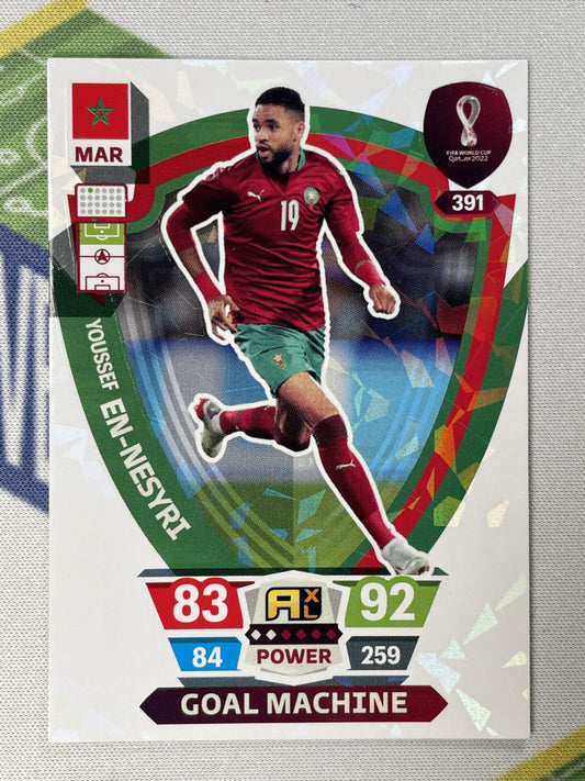 Youssef En-Nesyri Morocco Goal Machine Panini World Cup 2022 Adrenalyn XL Card