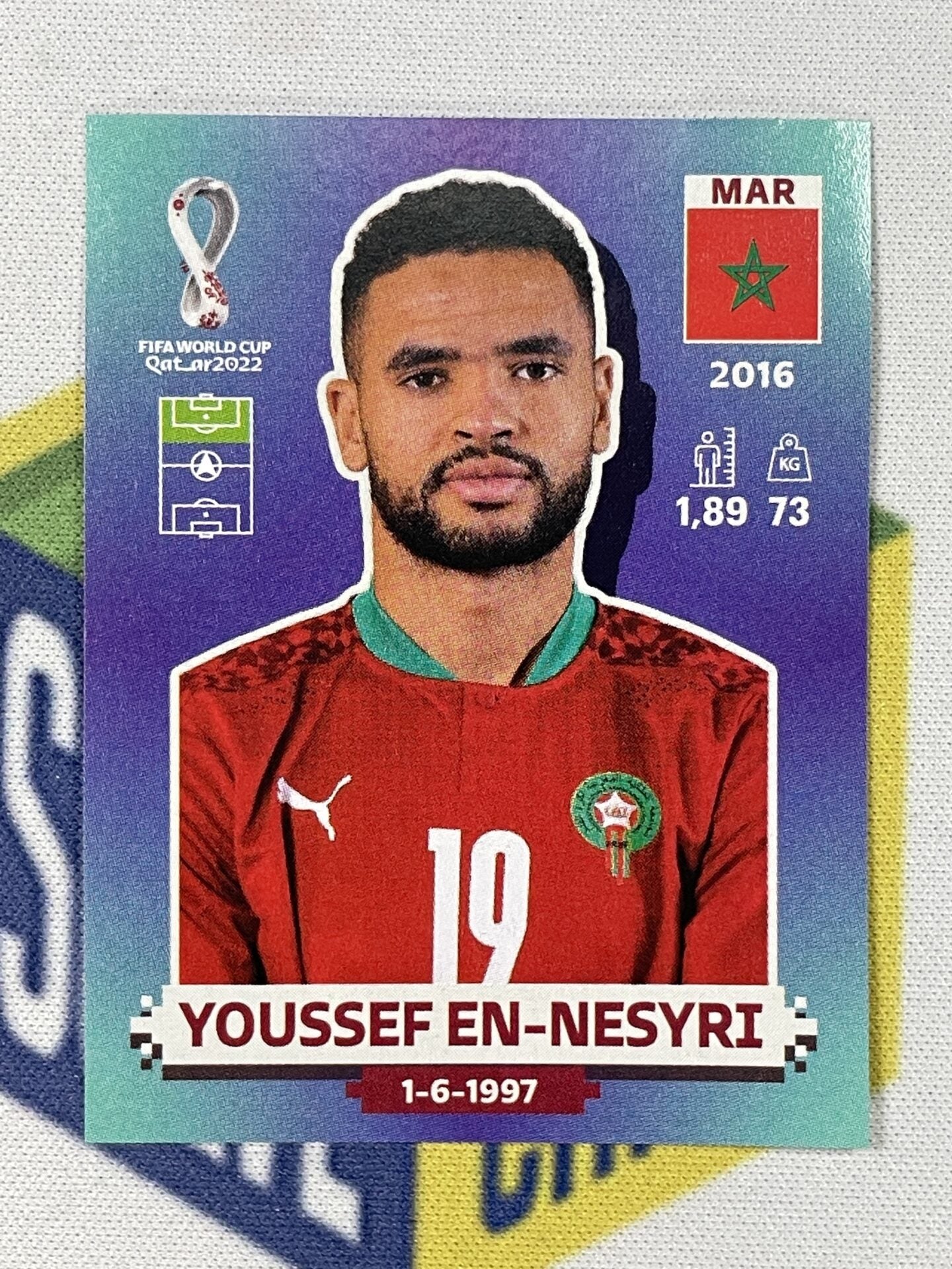 Youssef En-Nesyri Morocco Panini World Cup 2022 Qatar Stickers