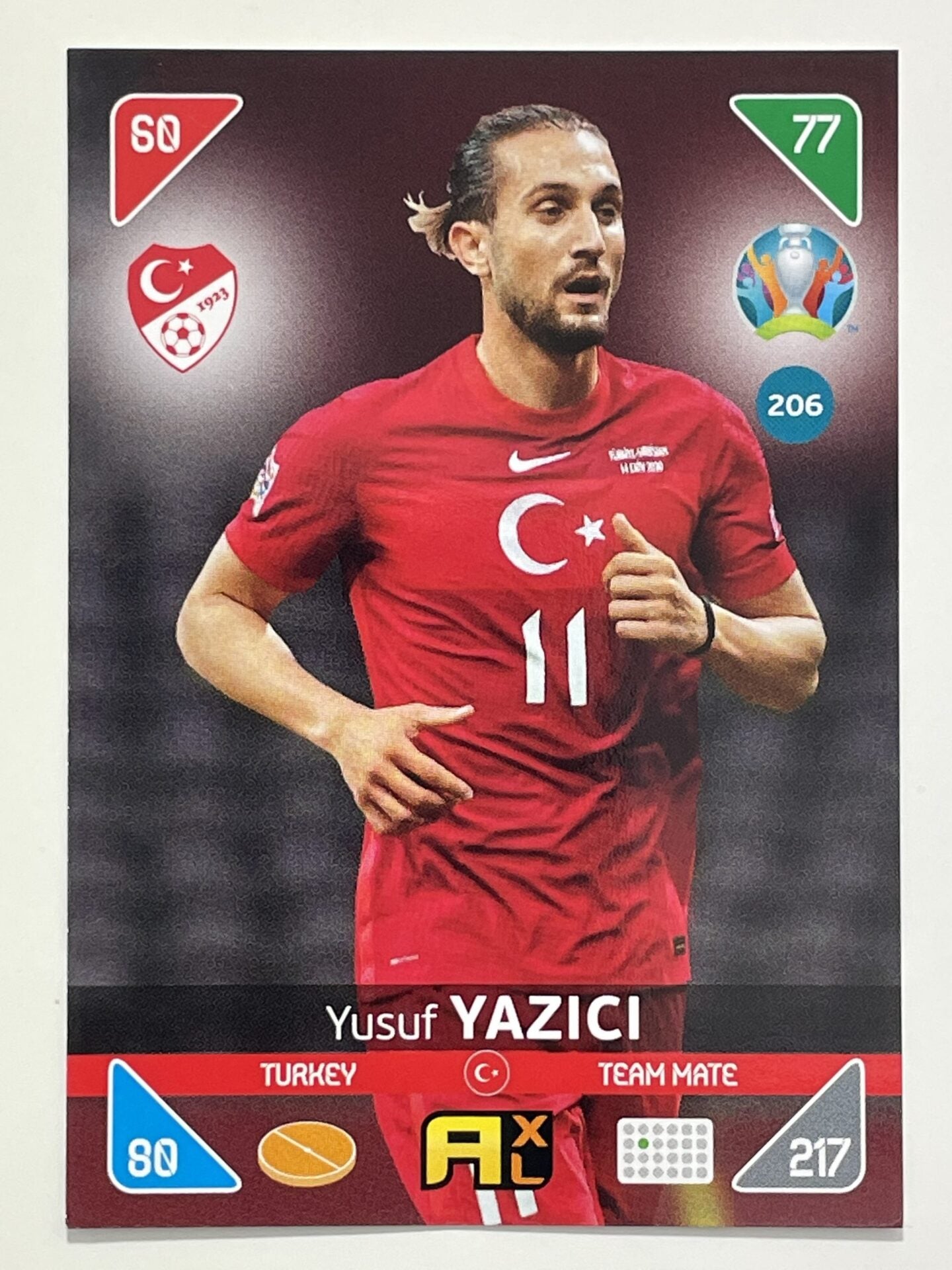 Yusuf Yazici Team Mates (Turkey) Football Card &#8211; Euro 2020 Adrenalyn XL