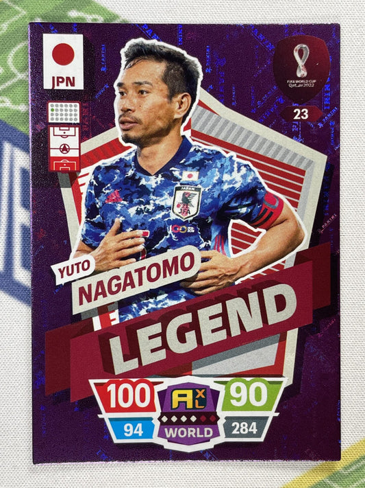 Yuto Nagatomo Japan Legend Panini World Cup 2022 Adrenalyn XL Card