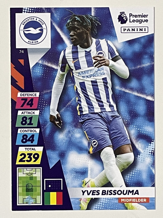 Yves Bissouma Brighton Base Panini Adrenalyn XL PLUS Premier League 2021 2022