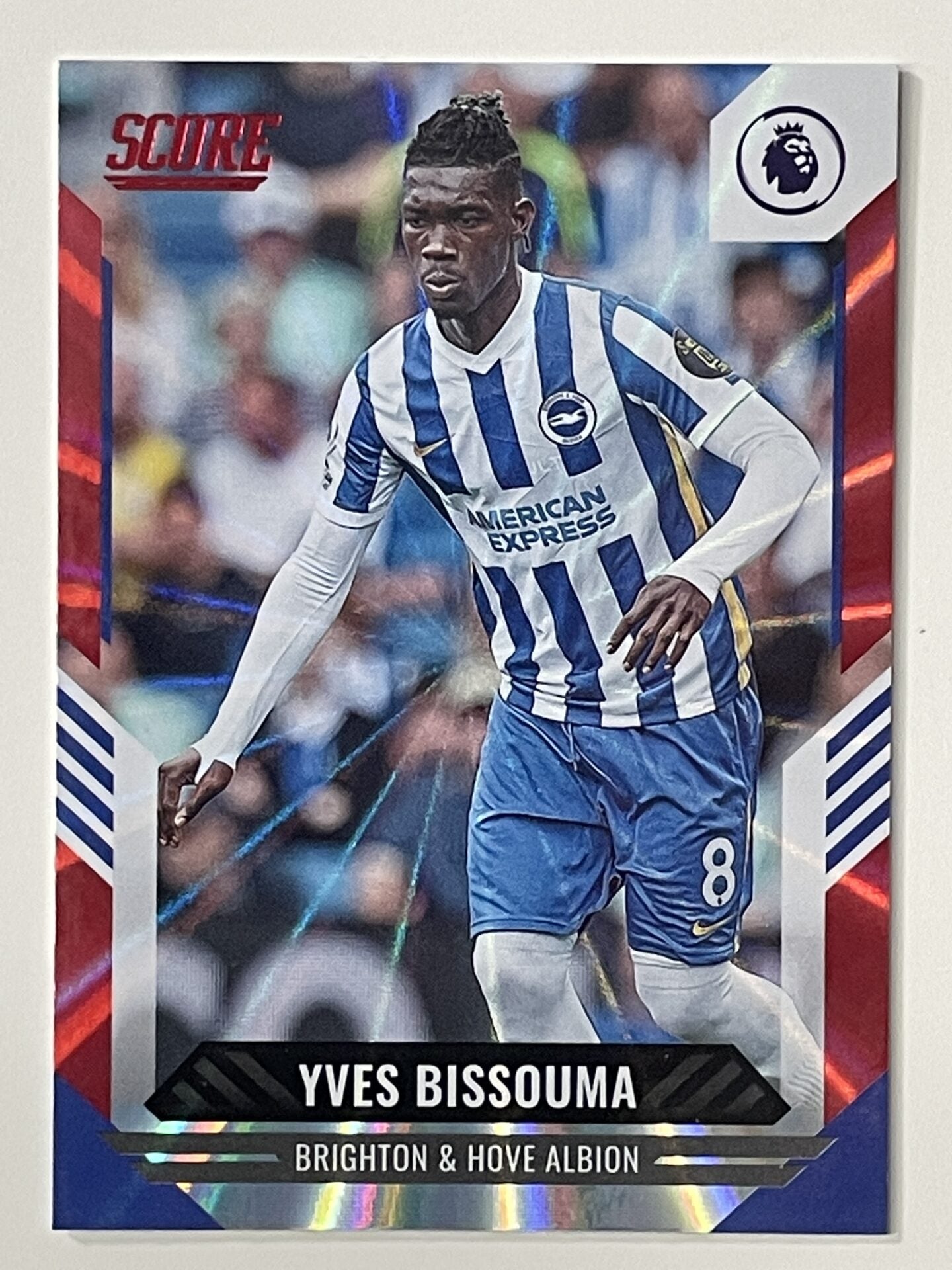 Yves Bissouma Brighton Base Red Laser Parallel Panini Premier League Score 2021 2022