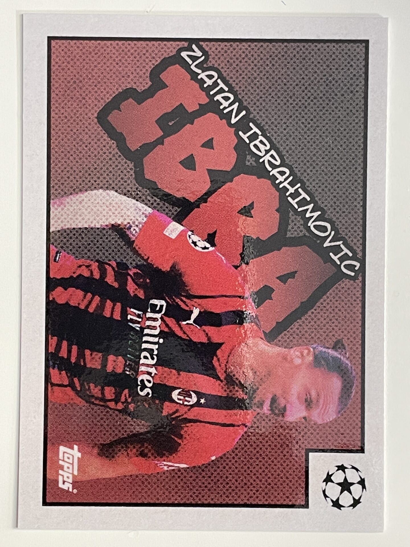 Zlatan Ibrahimovic AC Milan Graphic Topps Merlin Heritage 97 UEFA Champions League Card