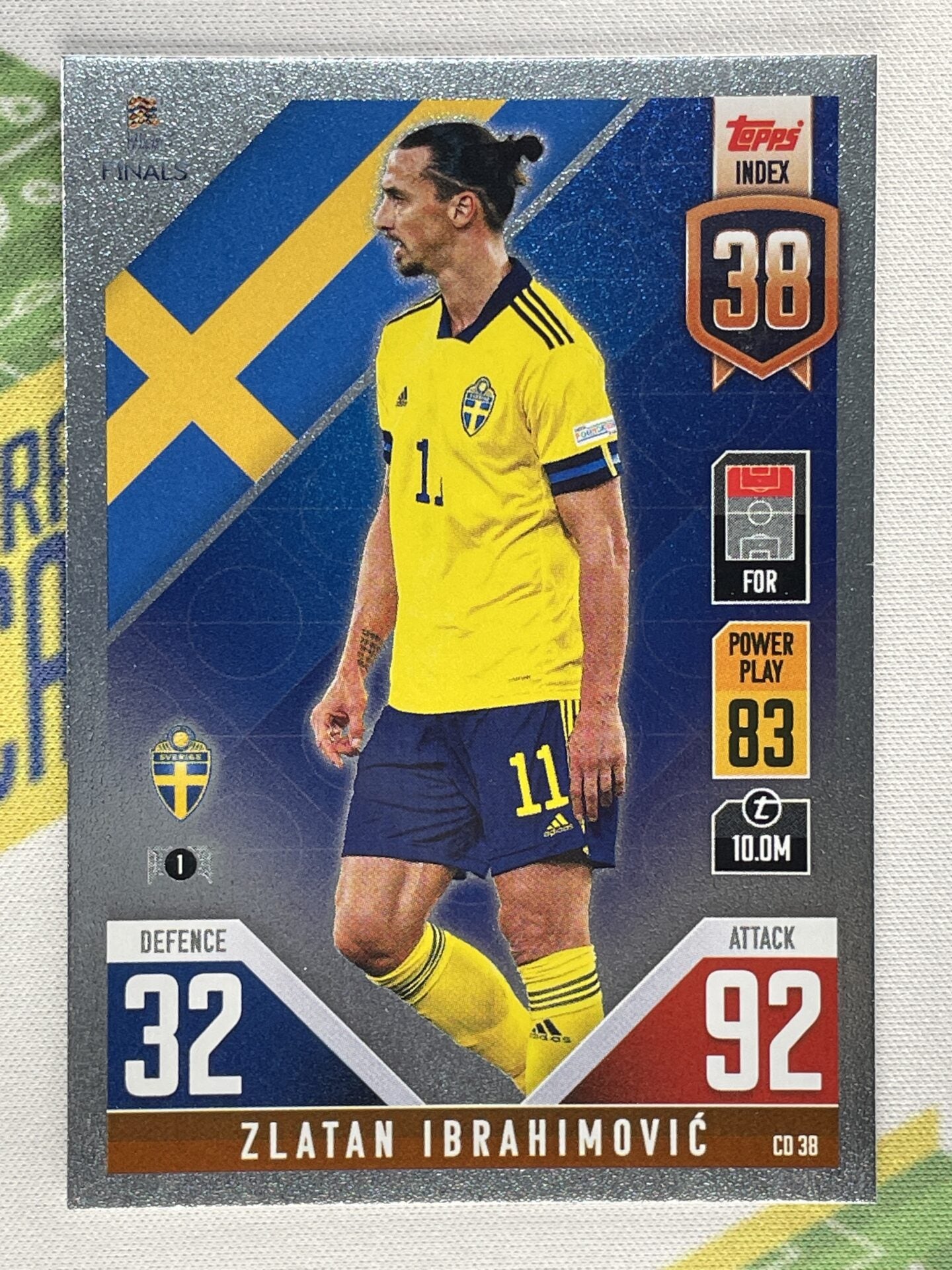 Zlatan Ibrahimovic Sweden Topps Match Attax 101 Road to Nations League 2022 Card