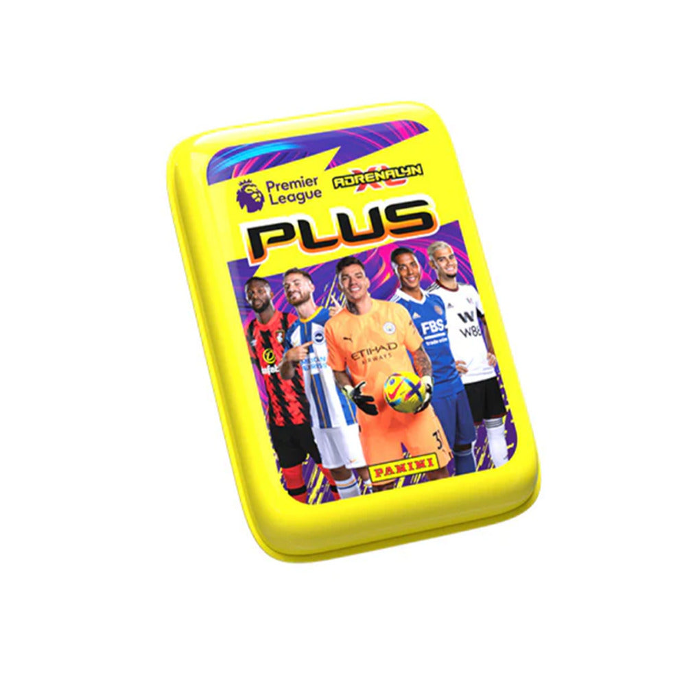 yellow Pocket Tin Panini Premier League Adrenalyn XL PLUS 2022 2023