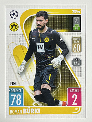 173.-Roman-Burki-Borussia-Dortmund-Match-Attax-2021-22-Topps-Football-Card