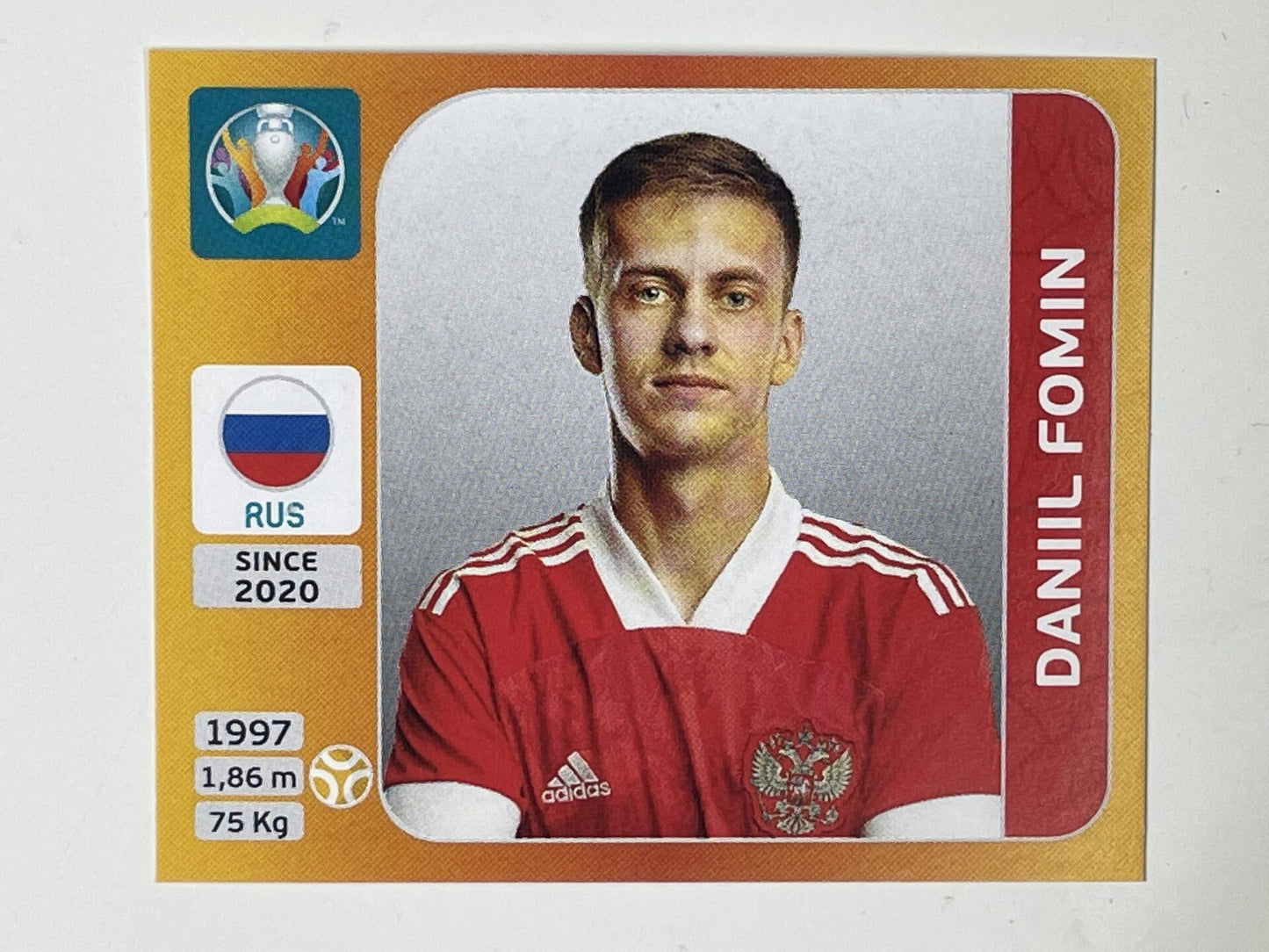 220. Daniil Fomin (Russia) - Euro 2020 Stickers