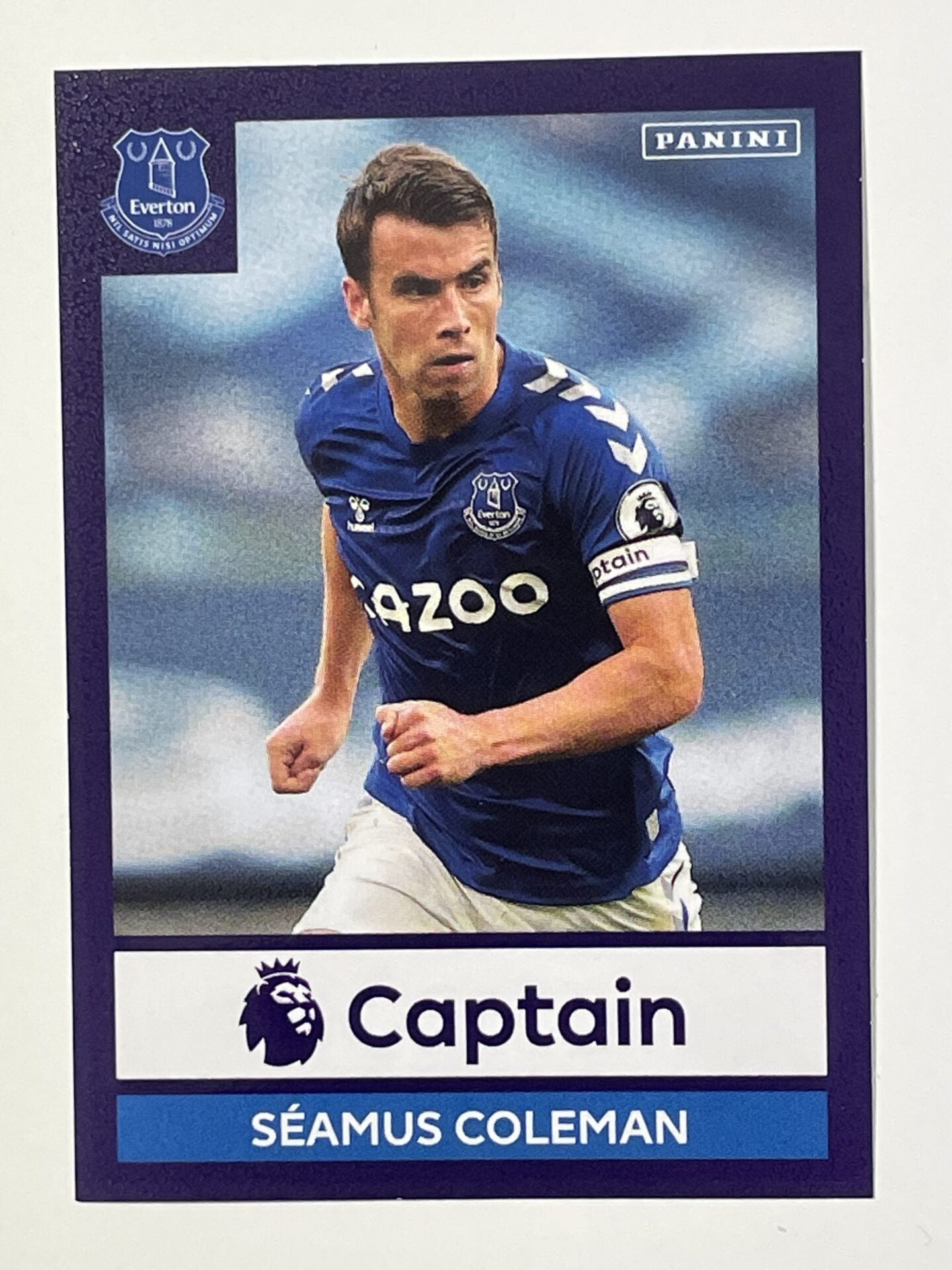 225 Seamus Coleman Captain Sticker Everton Premier League 2021 Football Sticker