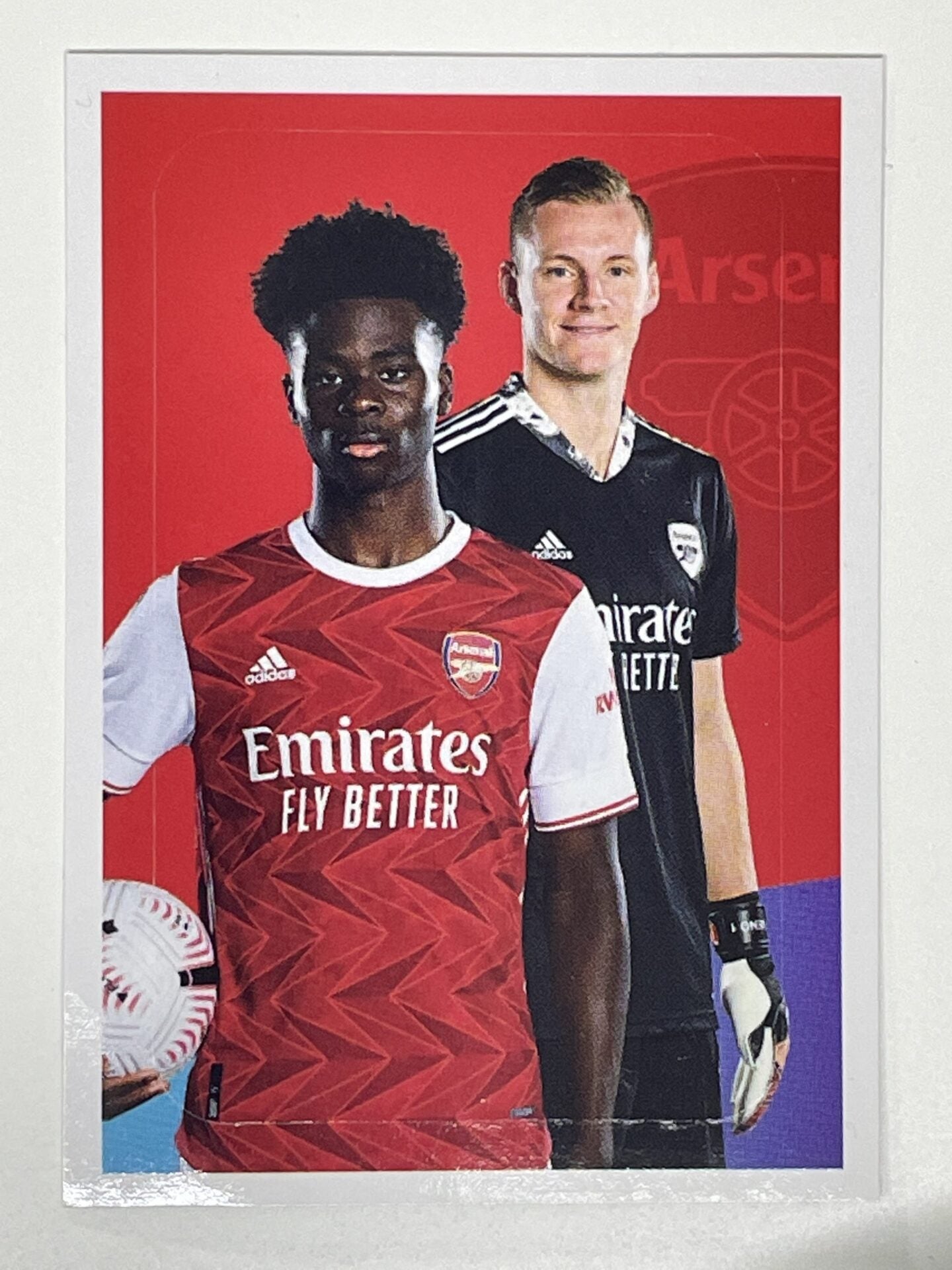 3 Arsenal Graphic Panini Premier League 2021 Football Sticker